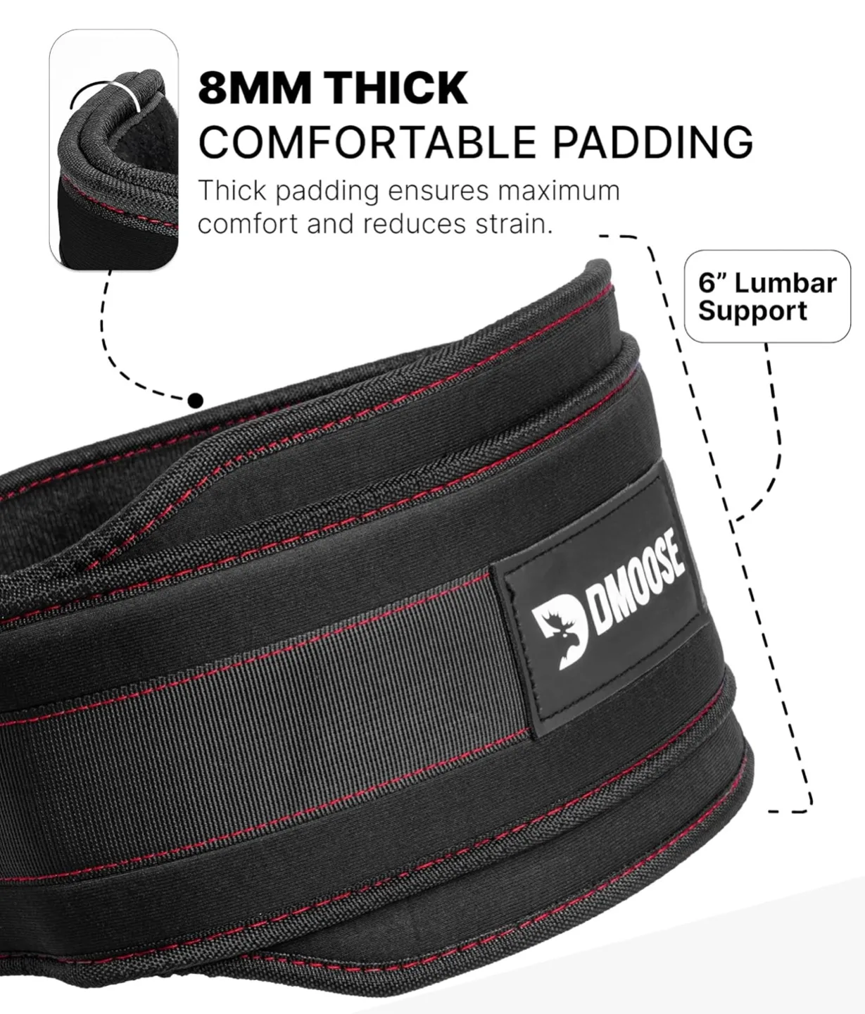 DMoose Weight Lifting Belt with Chain image indicator(5)