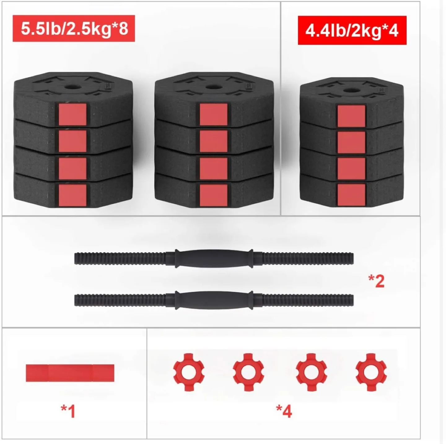 Adjustable Dumbbell Barbell Set image indicator(6)