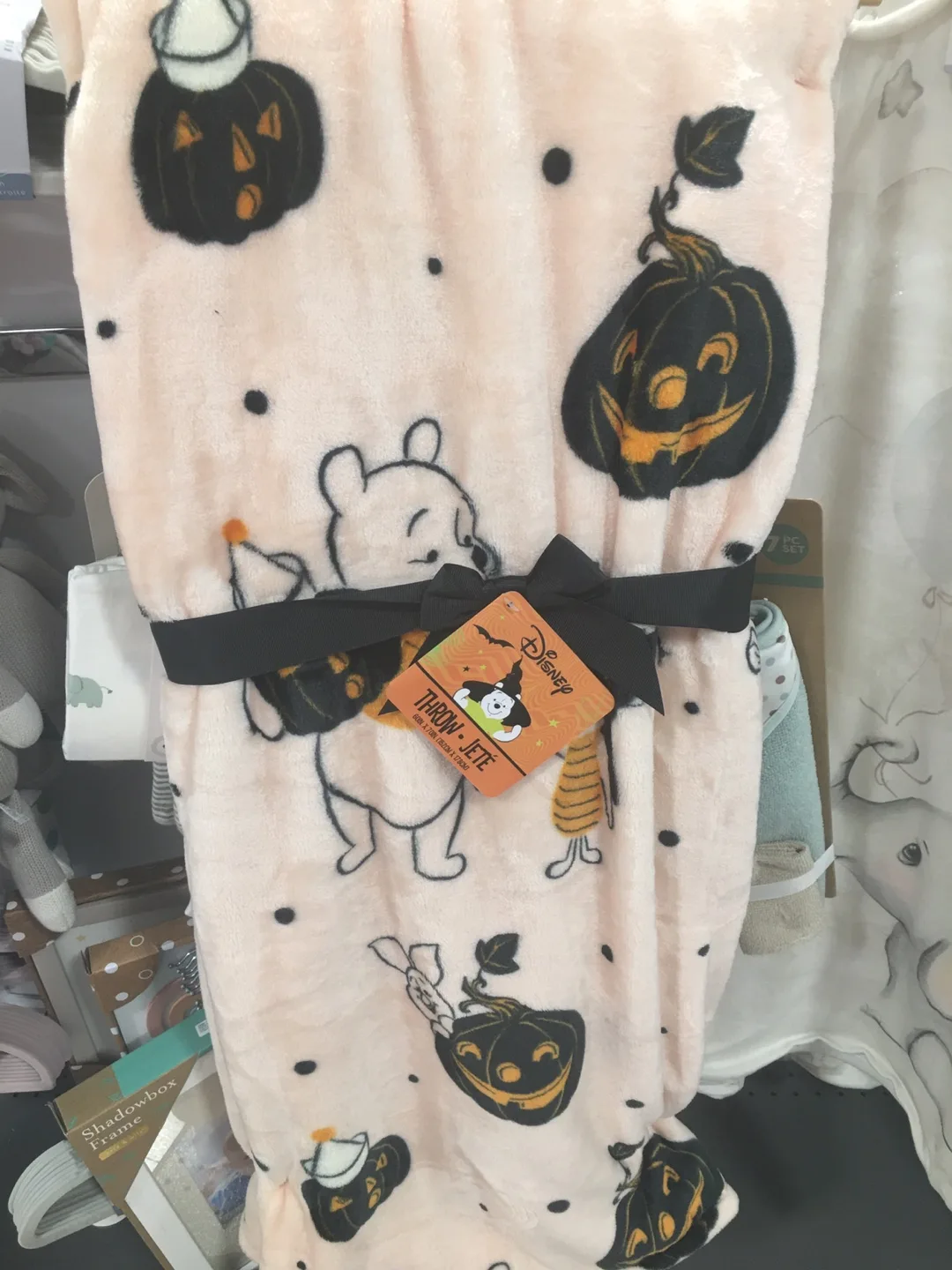 Disney Winnie the Pooh Halloween Throw Blanket thumbnail