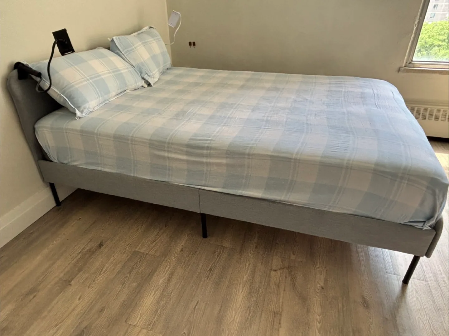 Grey Upholstered Bed Frame thumbnail