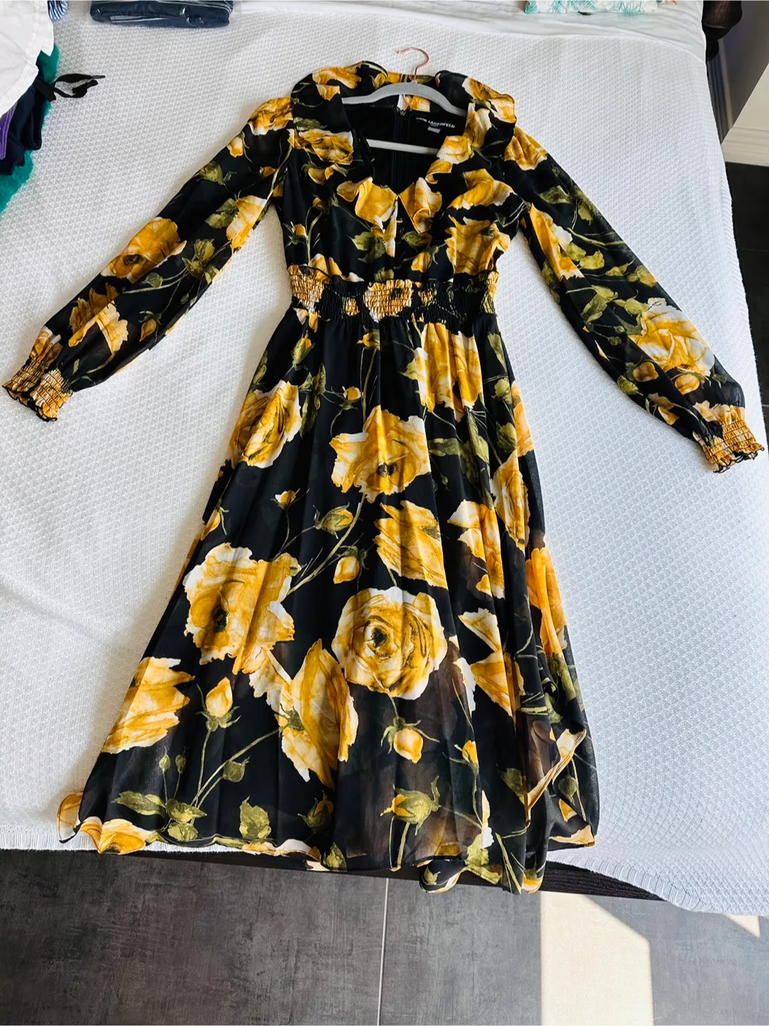 Karl Lagerfeld Paris Floral Dress - Size 2 thumbnail