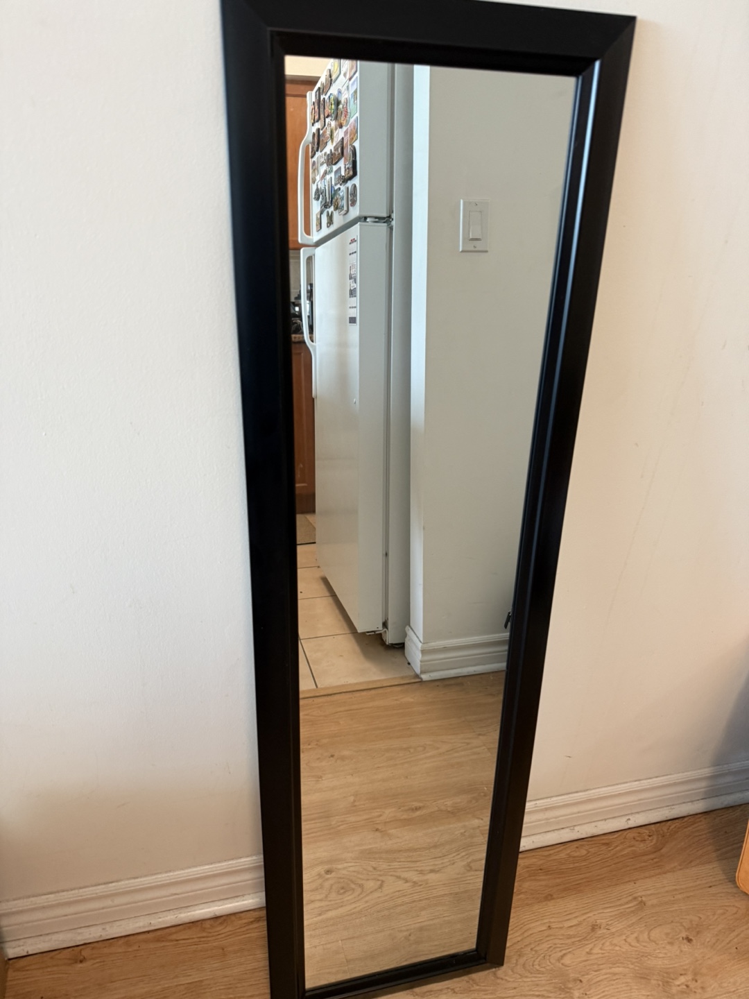 Black Framed Full Length Mirror - photo 2