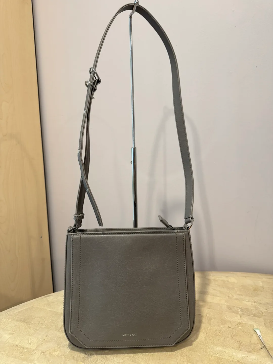Matt & Nat Grey Crossbody Bag thumbnail