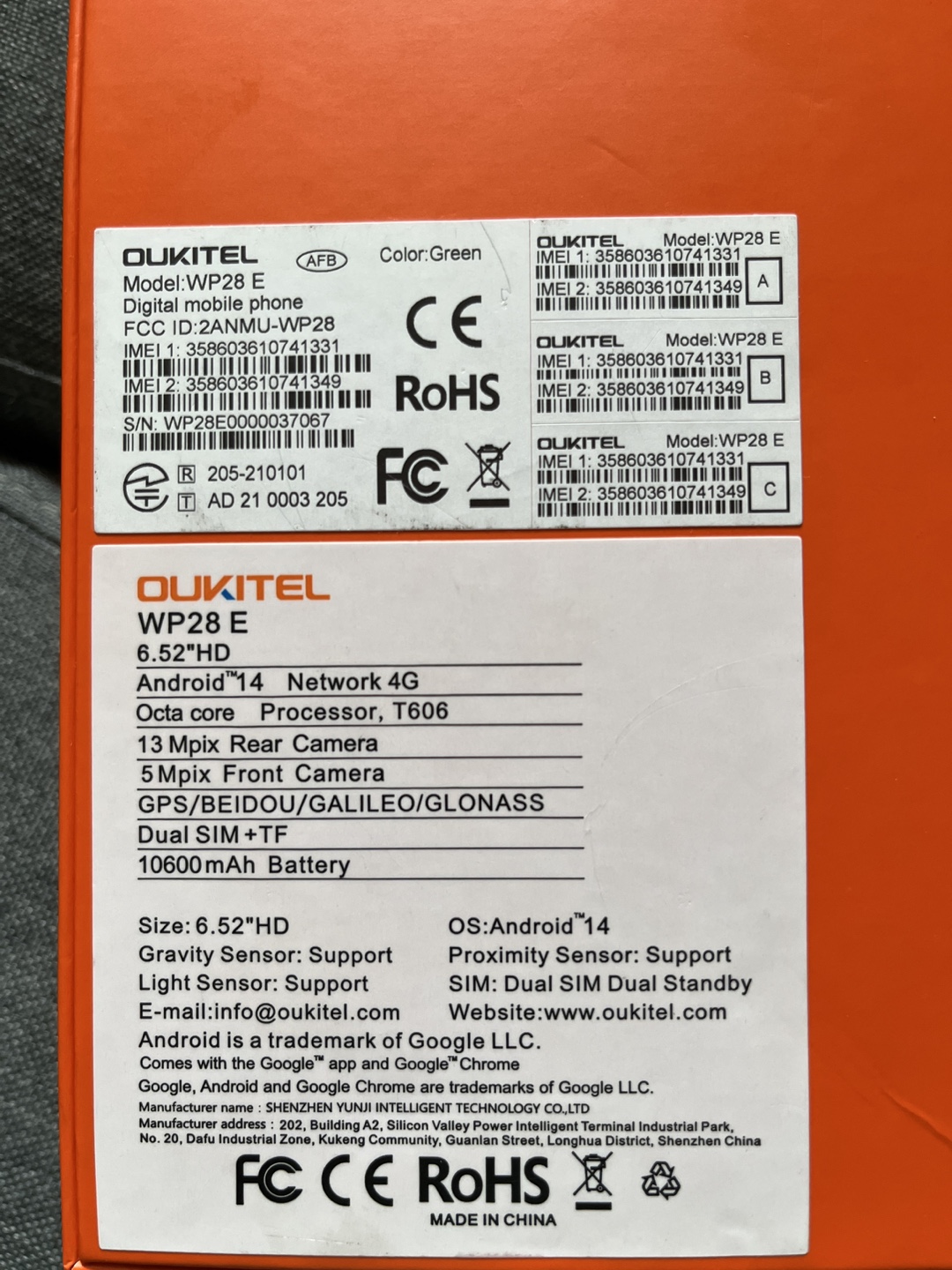 New Oukitel WP28E Rugged Smartphone - 64GB - photo 5