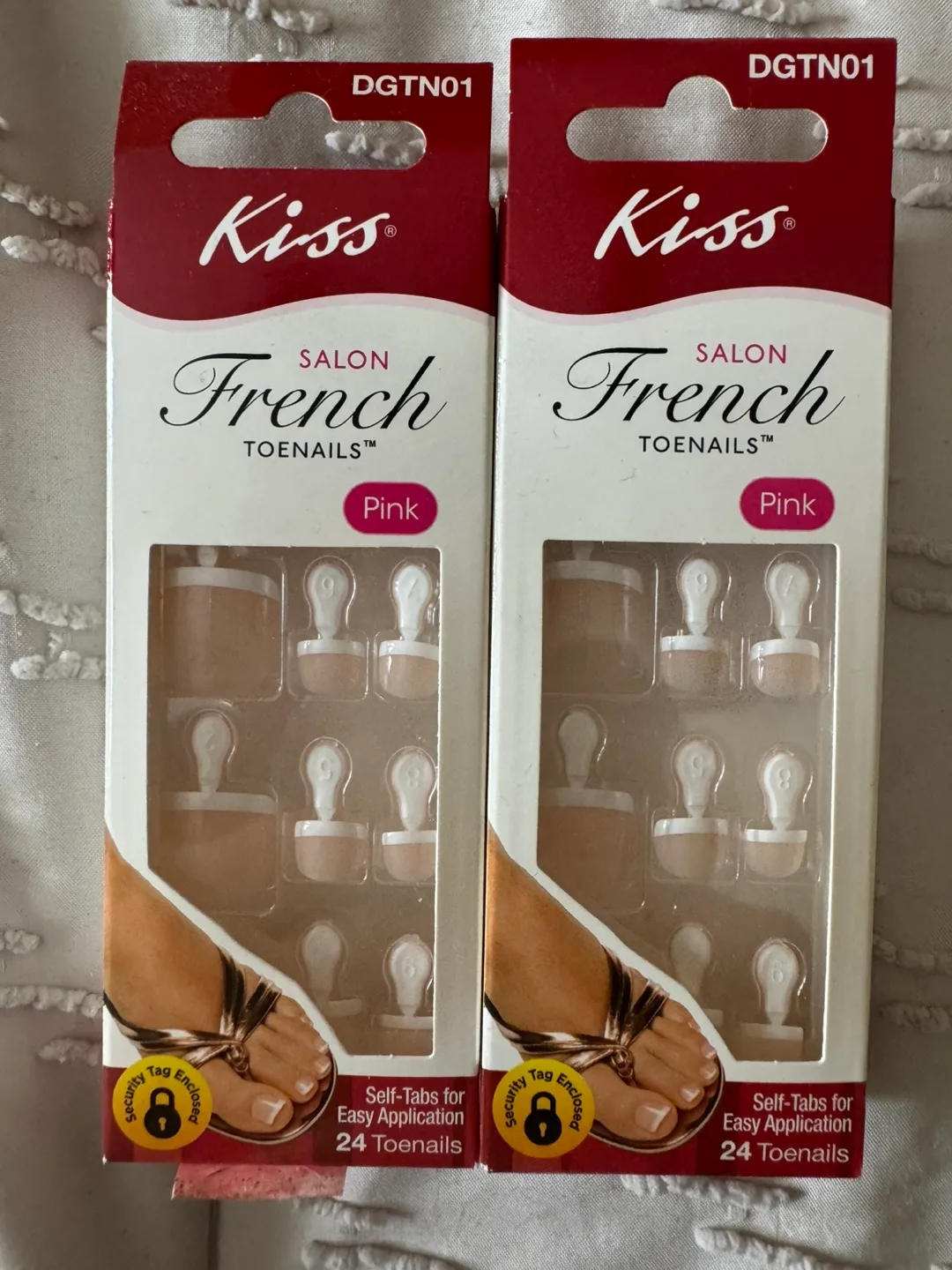 Kiss Salon French Toenails - Pink, New thumbnail