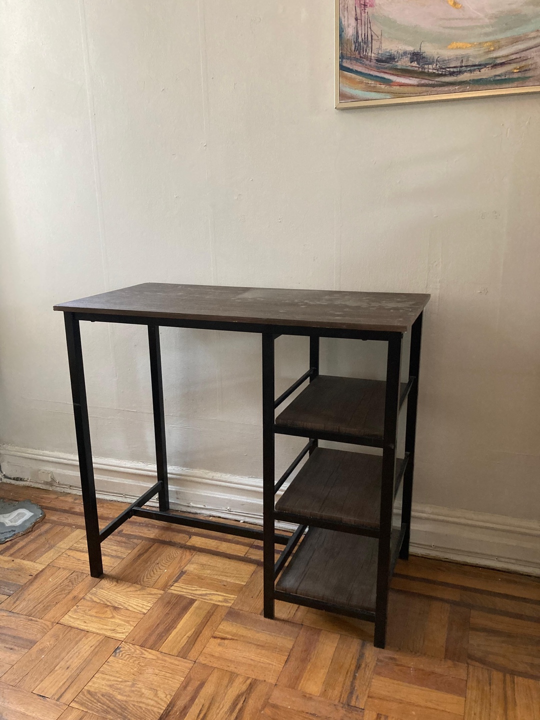 Bar table with 2 stools - photo 4