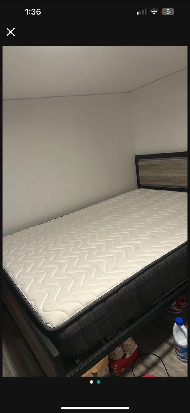 Full size frame & mattress - photo 2