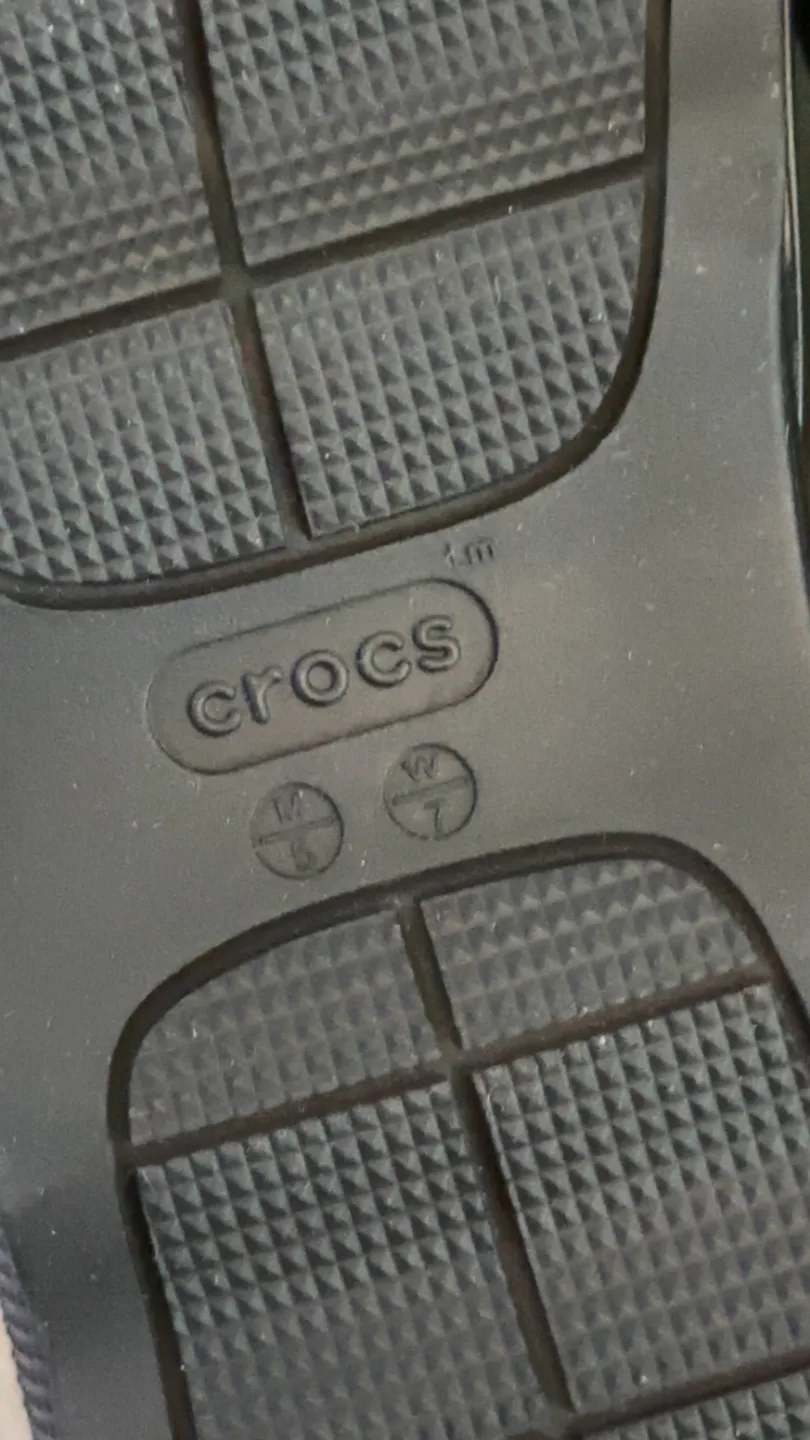 Crocs mega crush triple strap in black size 7 women image indicator(5)