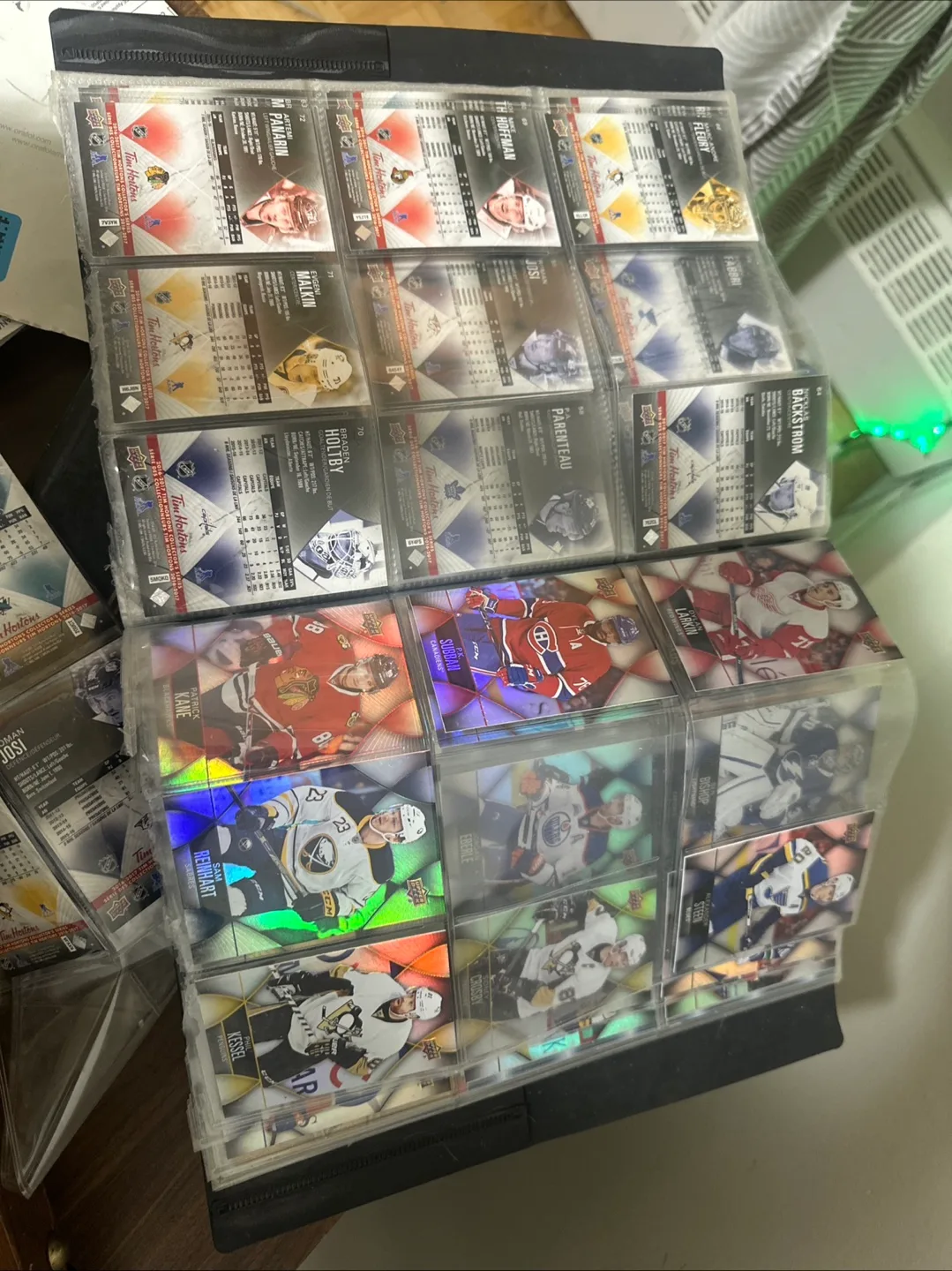 Hockey Trading Cards Binder - Upper Deck, Tim Hortons