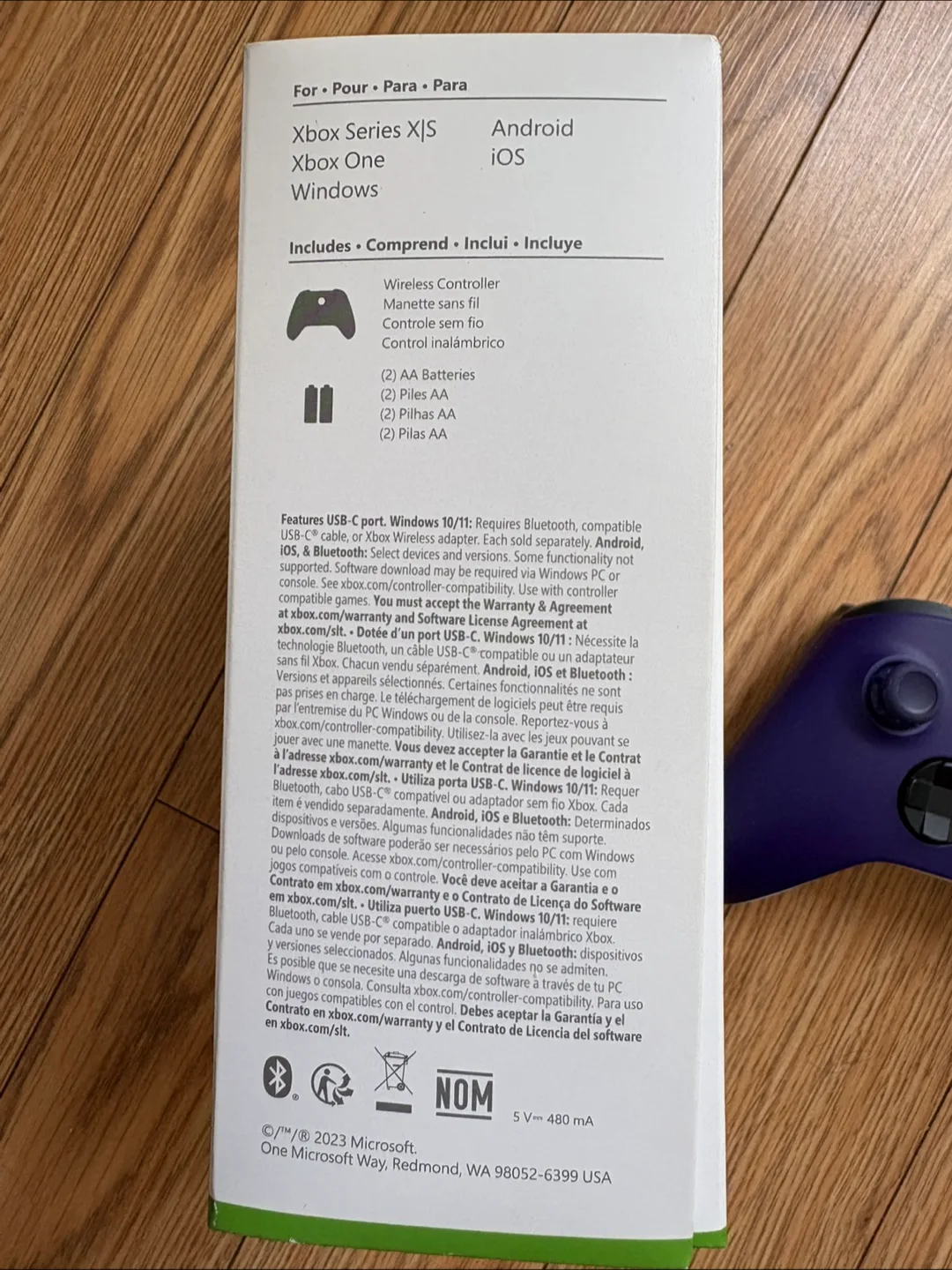 used Xbox Wireless Controller - Astral Purple image indicator(3)