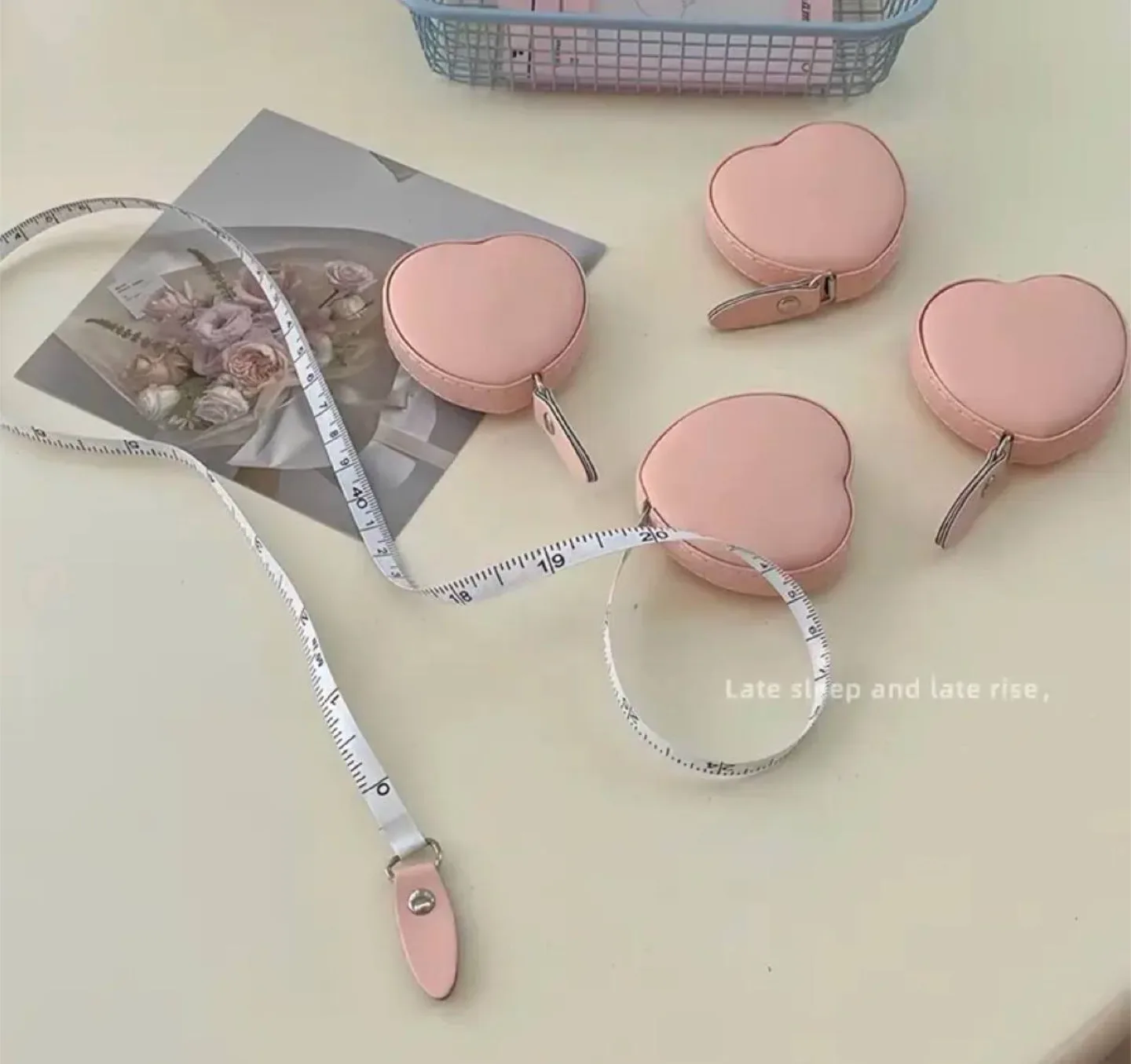 Heart Shaped Pink Measuring Tape thumbnail