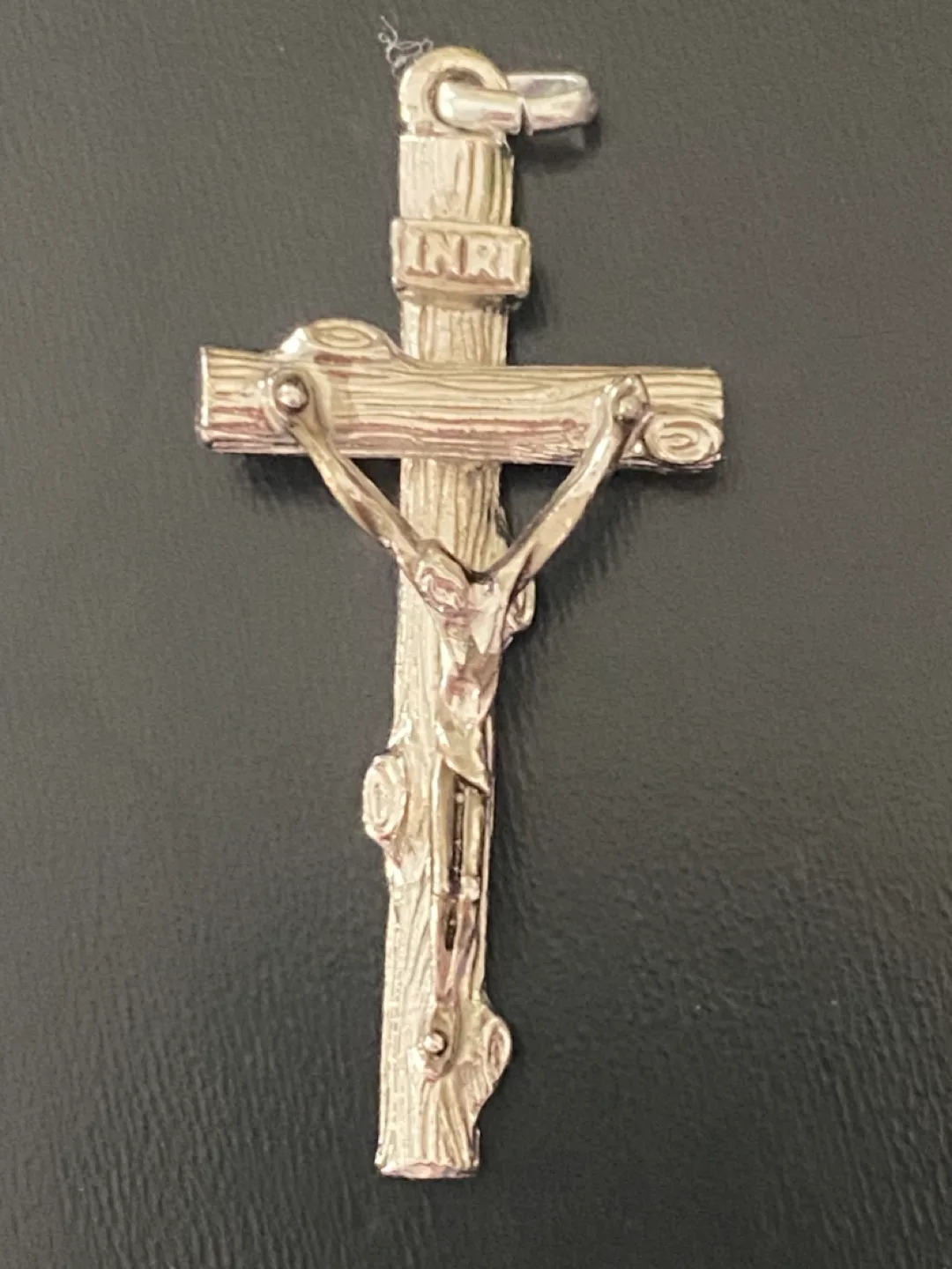 Men’s Large Silver Crucifix Cross Pendant image indicator(6)