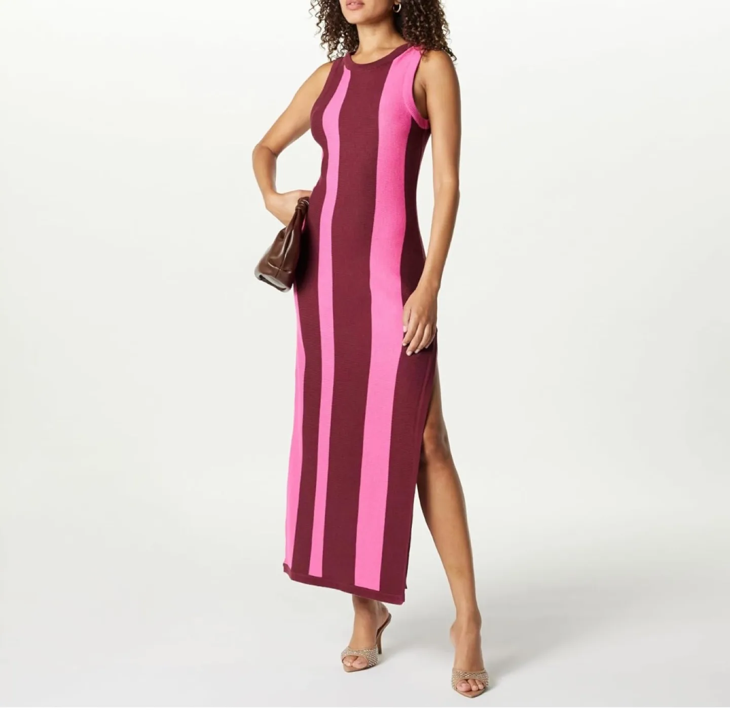 The Drop Women's Striped Knit Maxi Dress, Size S image indicator(4)
