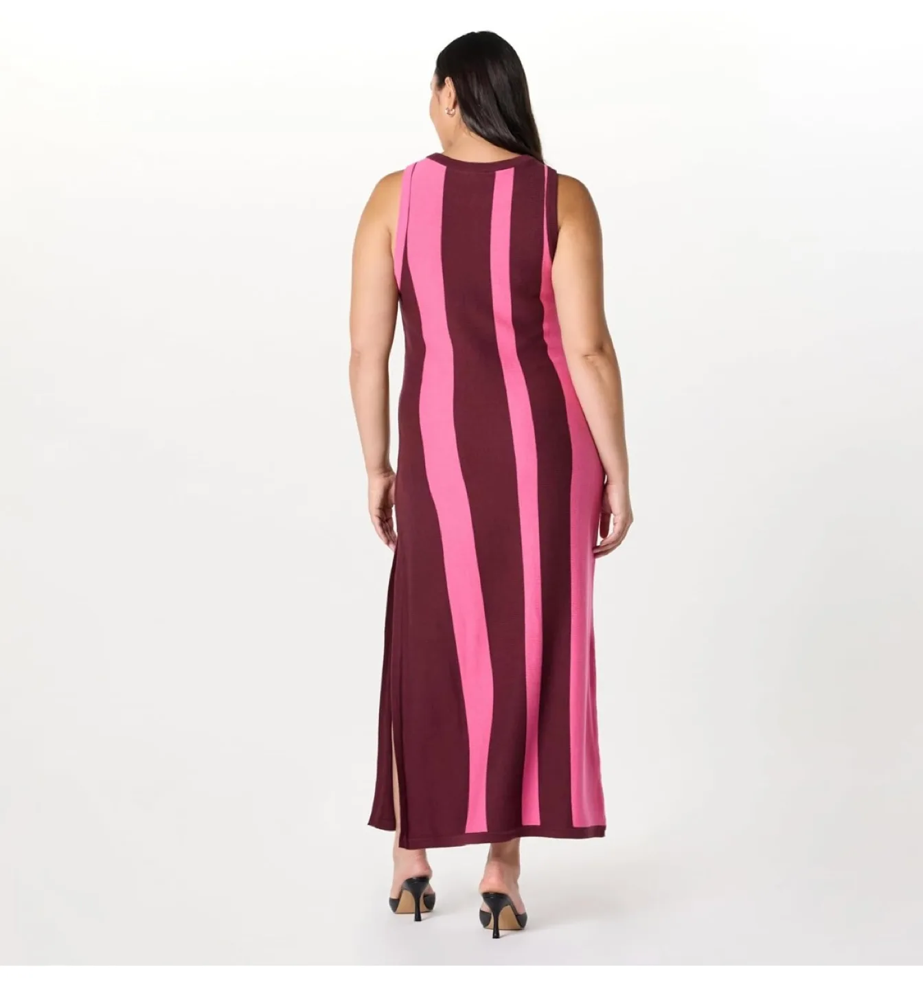 The Drop Women's Striped Knit Maxi Dress, Size S image indicator(8)