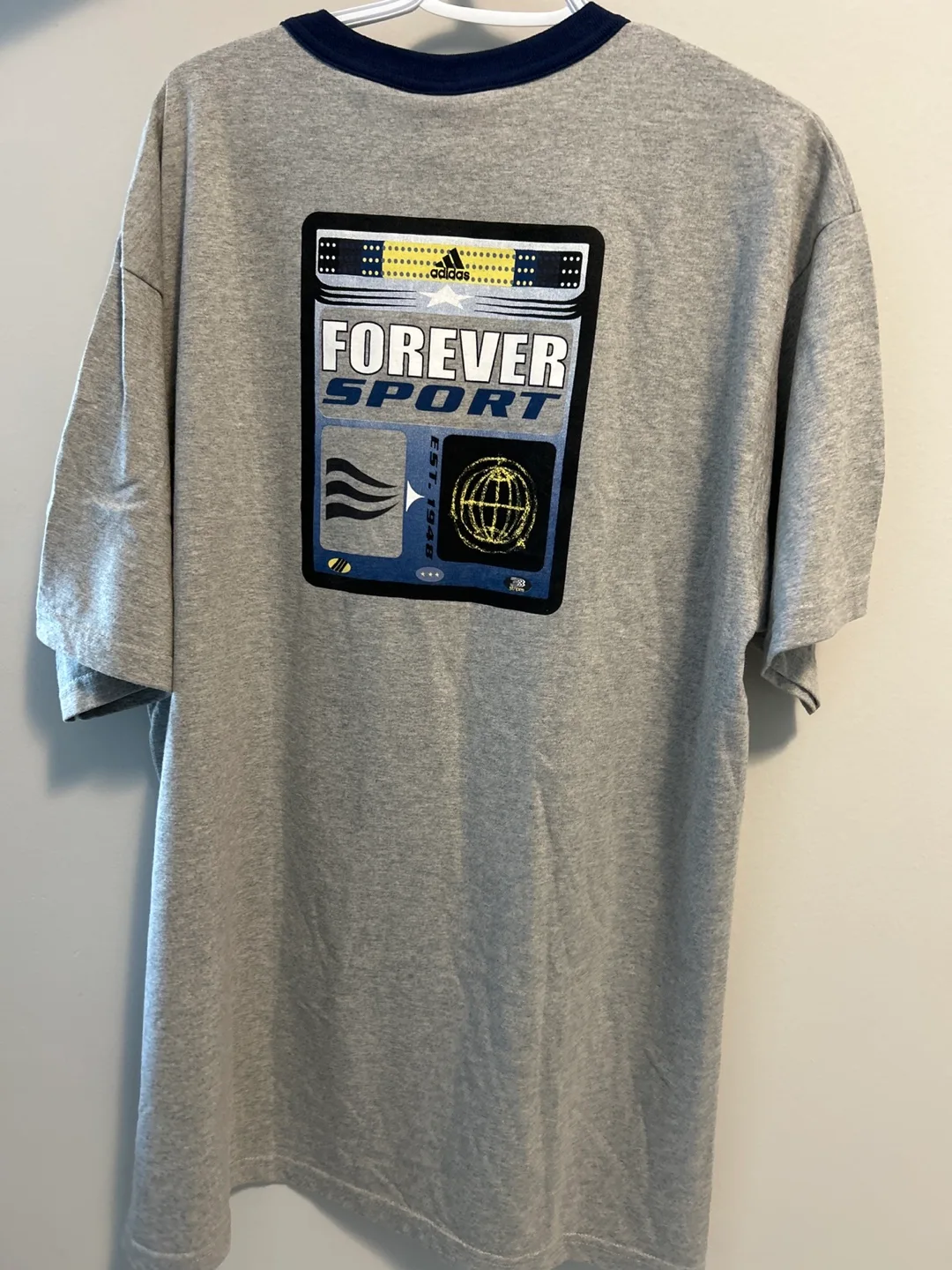 Adidas Forever Sport Grey Tee - Size L image indicator(2)