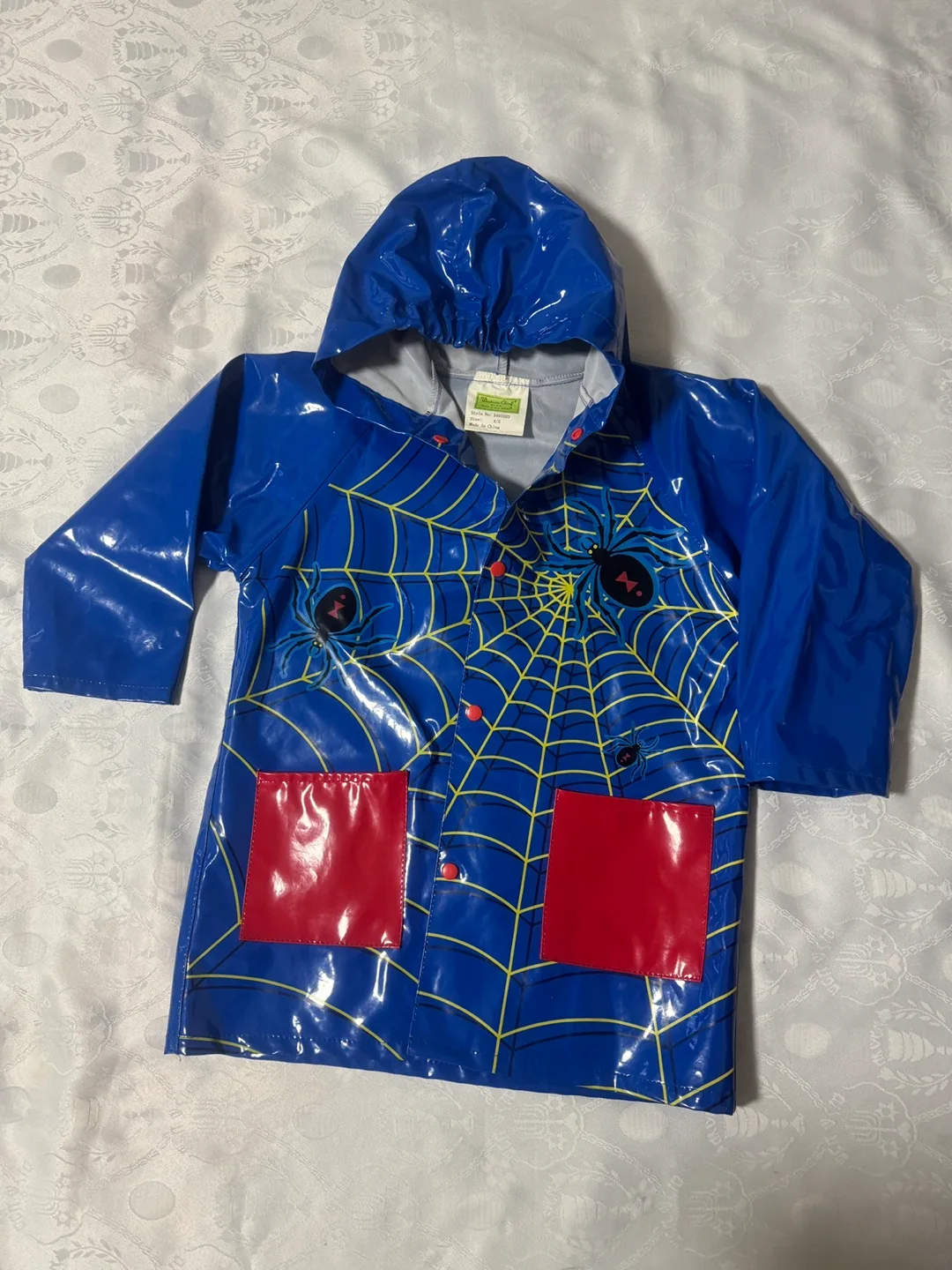 Blue Spiderweb Raincoat(4-5 years) image indicator(3)
