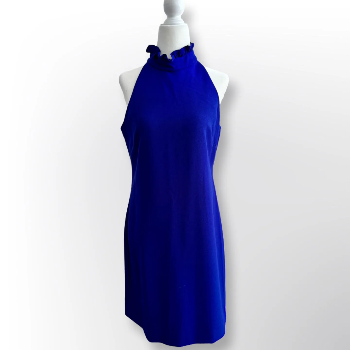 New W/Out Tags! Vince Camuto Blue Halter Dress | Size 6 thumbnail