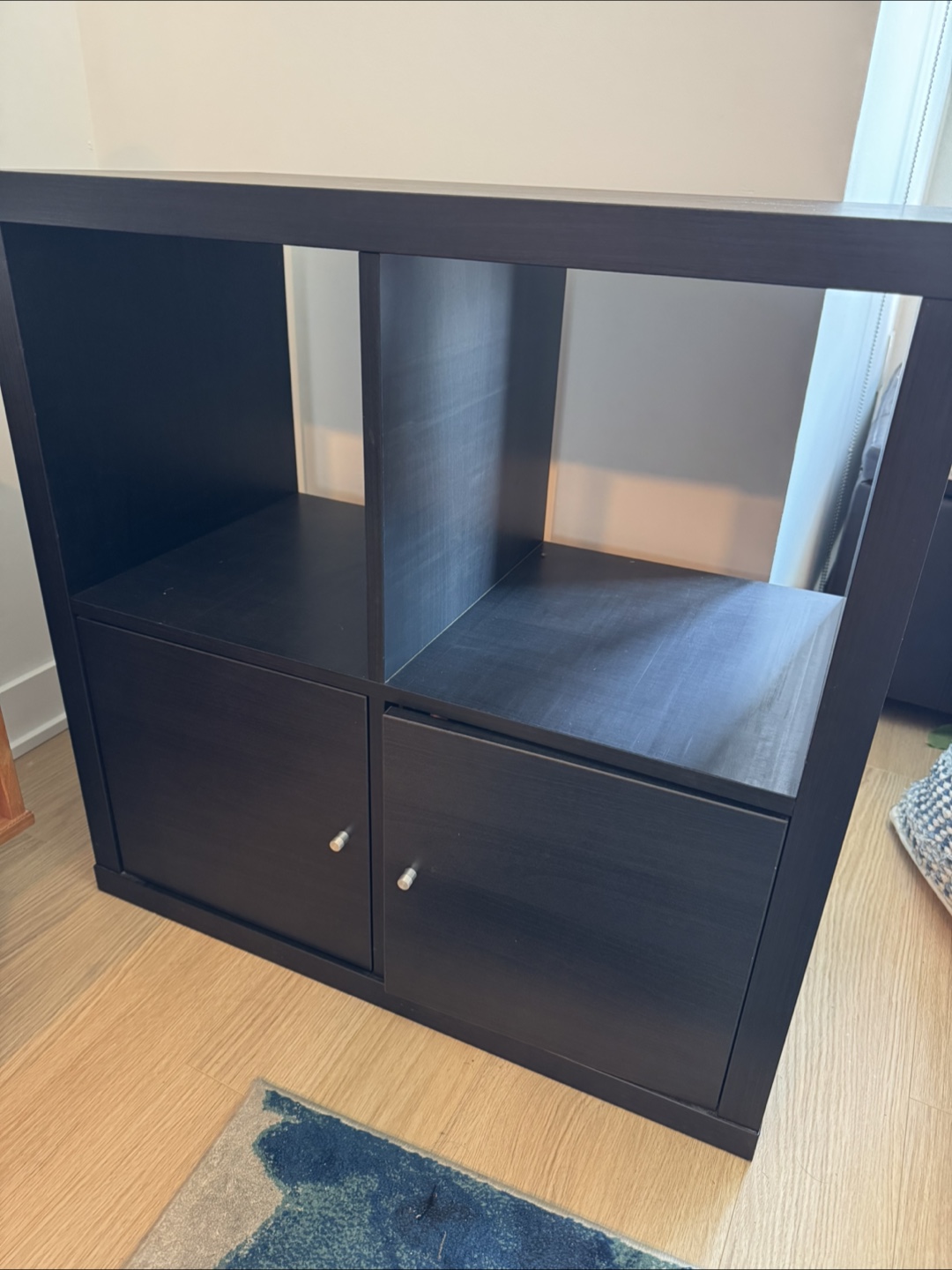 IKEA Kallax Black Shelf Unit 2’x2’ - photo 4