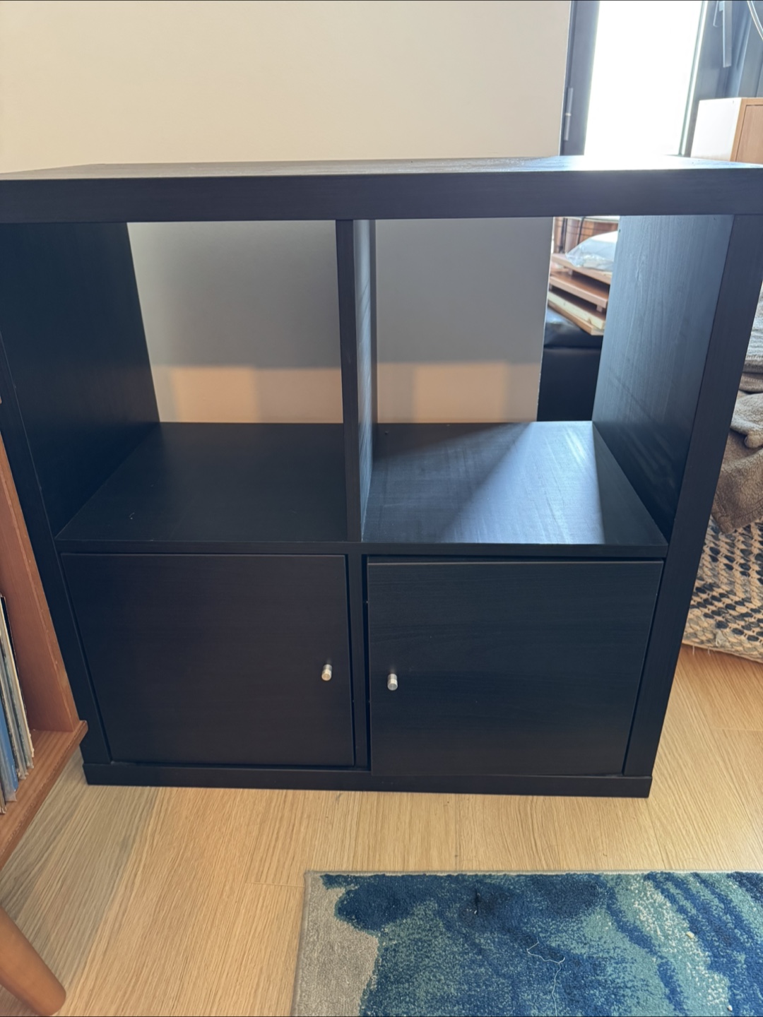 IKEA Kallax Black Shelf Unit 2’x2’