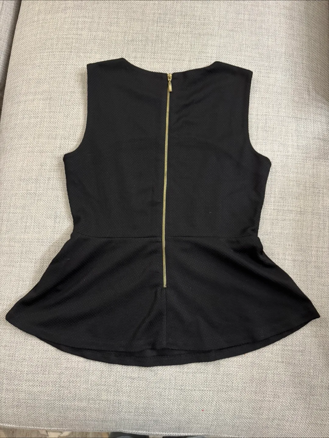 H&M Women's Black Peplum Top | Size S image indicator(4)