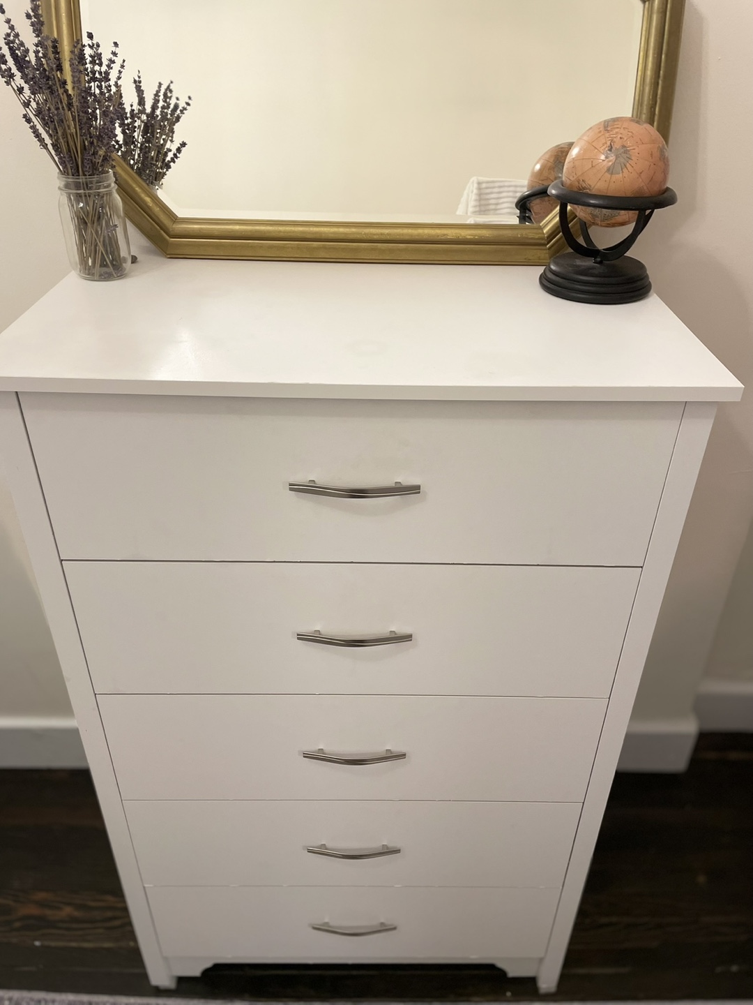 White 5-Drawer Dresser - photo 2