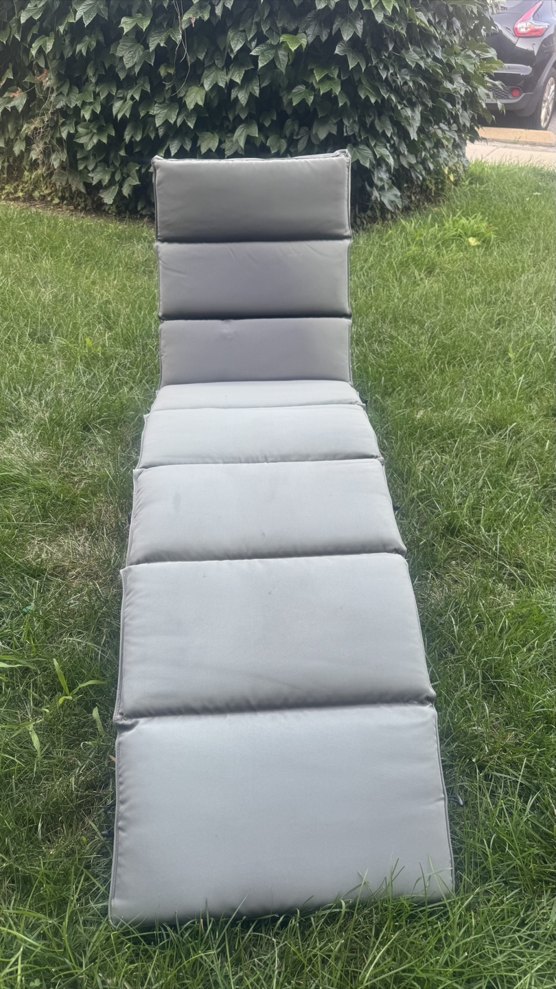 Gray Wicker Outdoor Chaise Lounge - photo 2