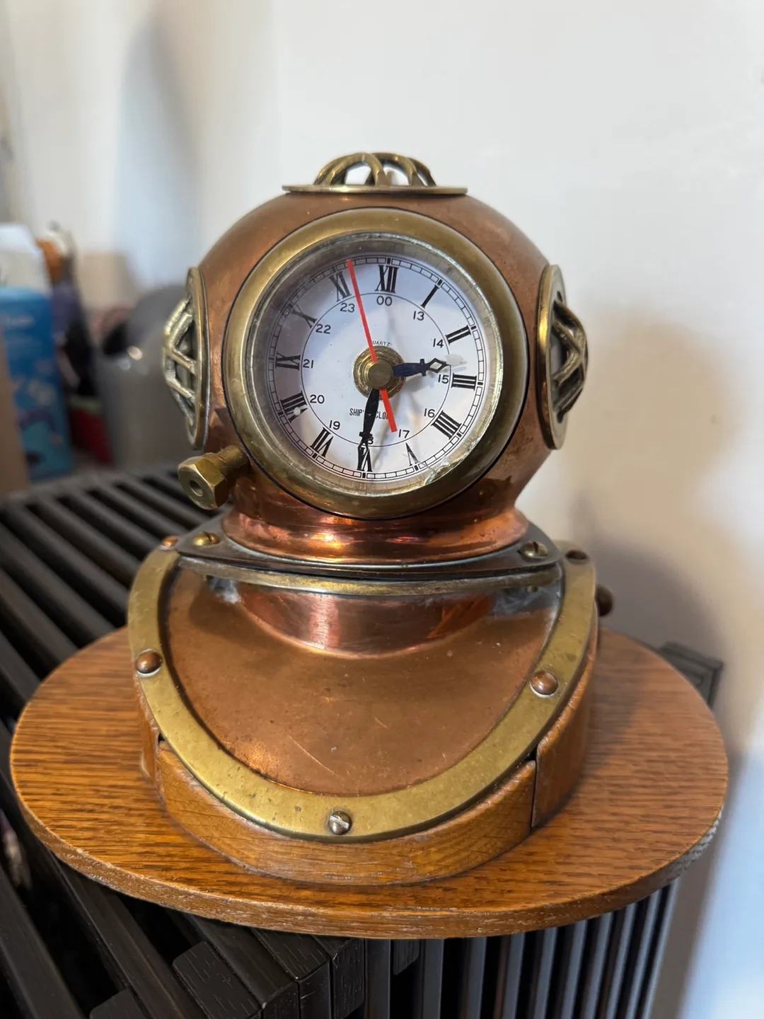 Diving Helmet Clock - Nautical Decor thumbnail