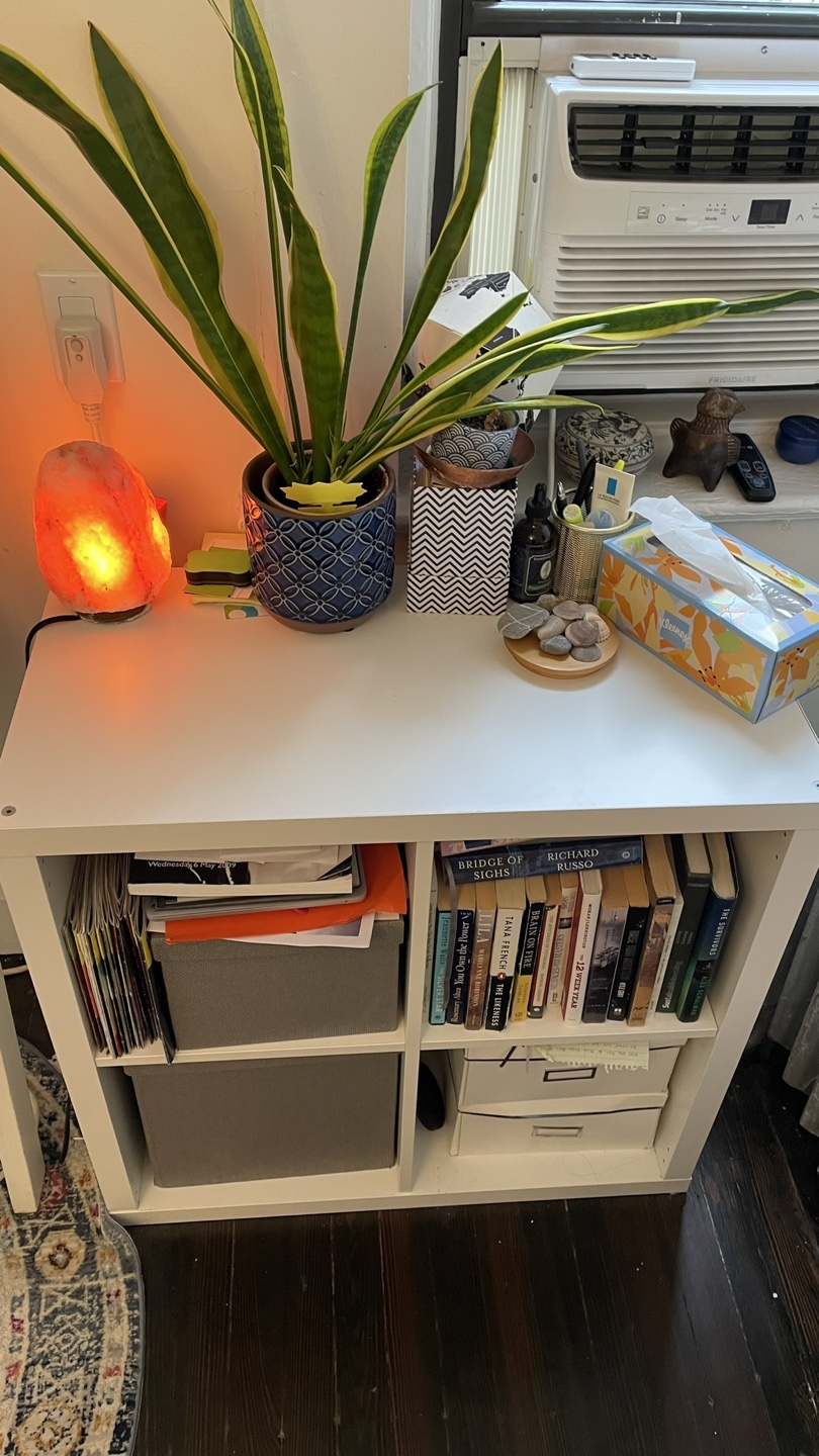 Two white bookshelves - photo 2