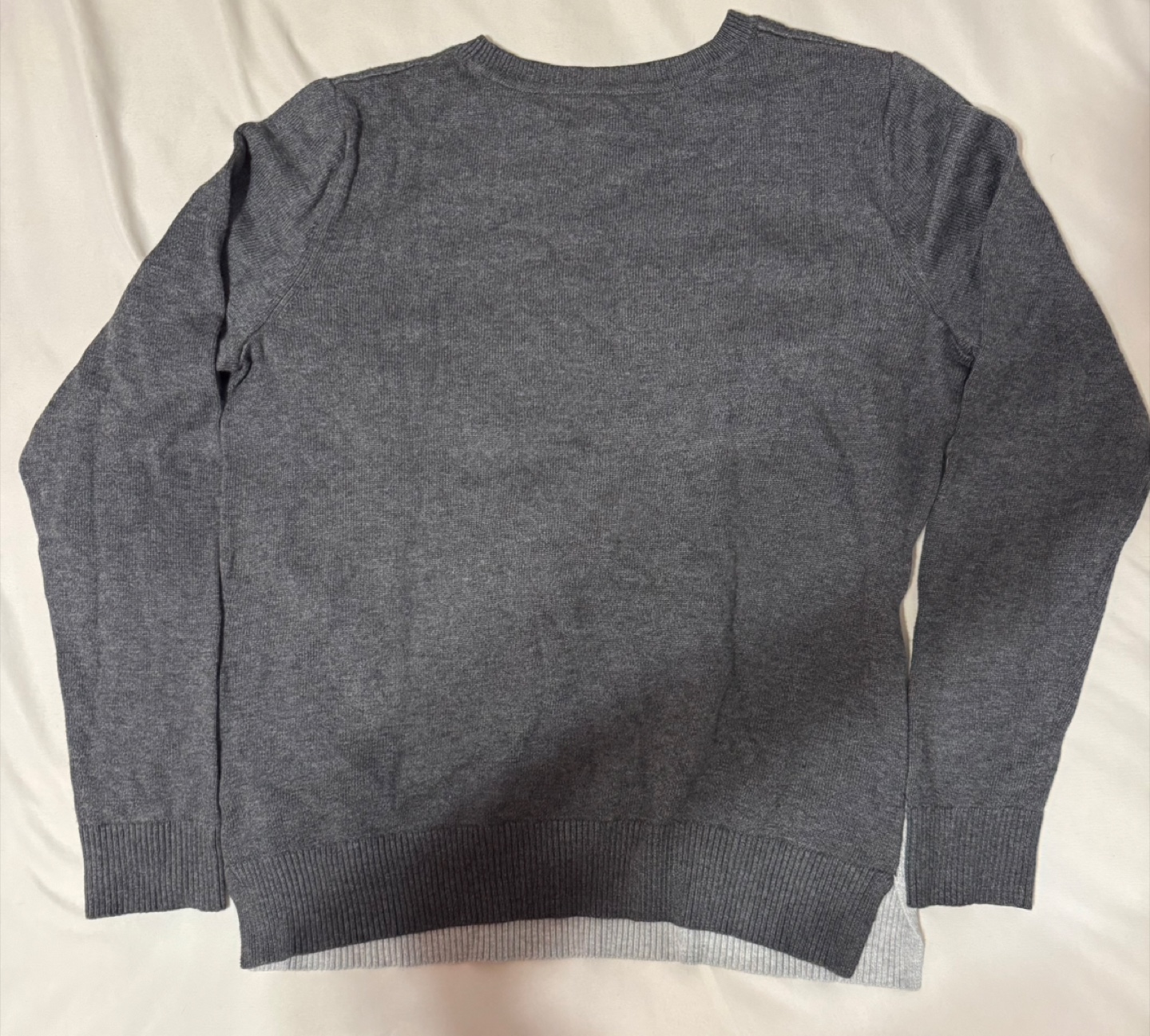 Bass Gray Floral Sweater - Size M - photo 2