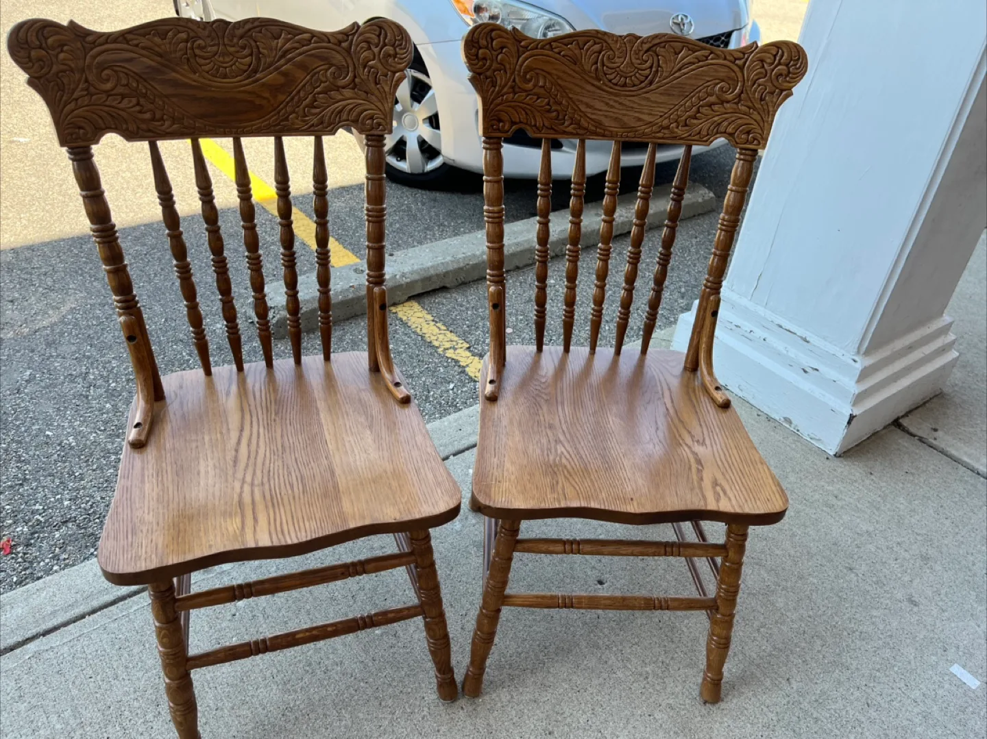 Wooden Dining Chairs - Set of 2 thumbnail