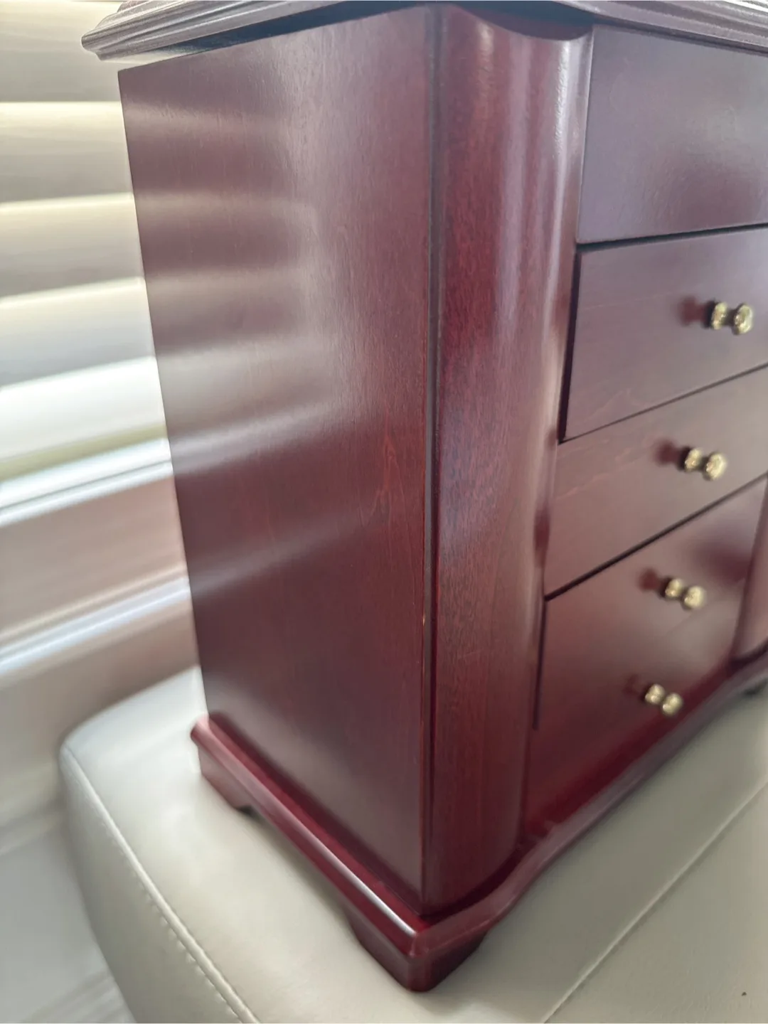 Wooden Jewellery Box  organizer with Mirror image indicator(5)