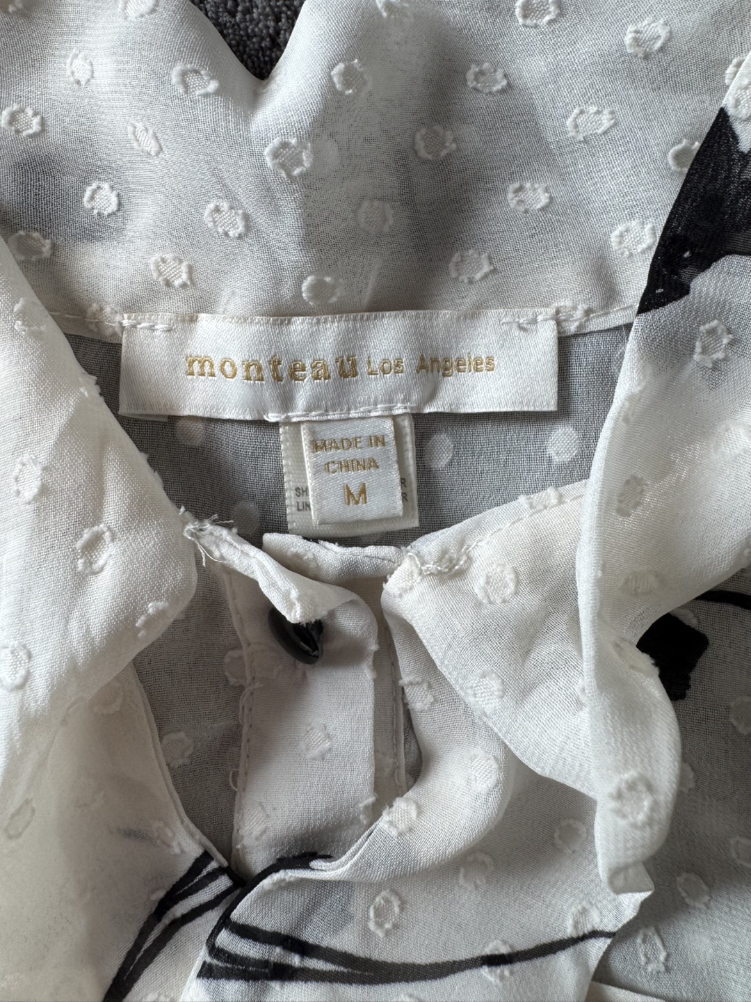 Monteau Los Angeles Floral Blouse - Size M - photo 3