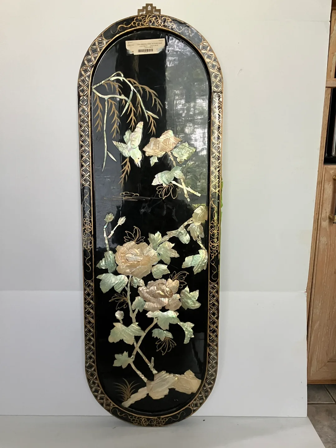 Oval mother of peal raised design ox image indicator(2)