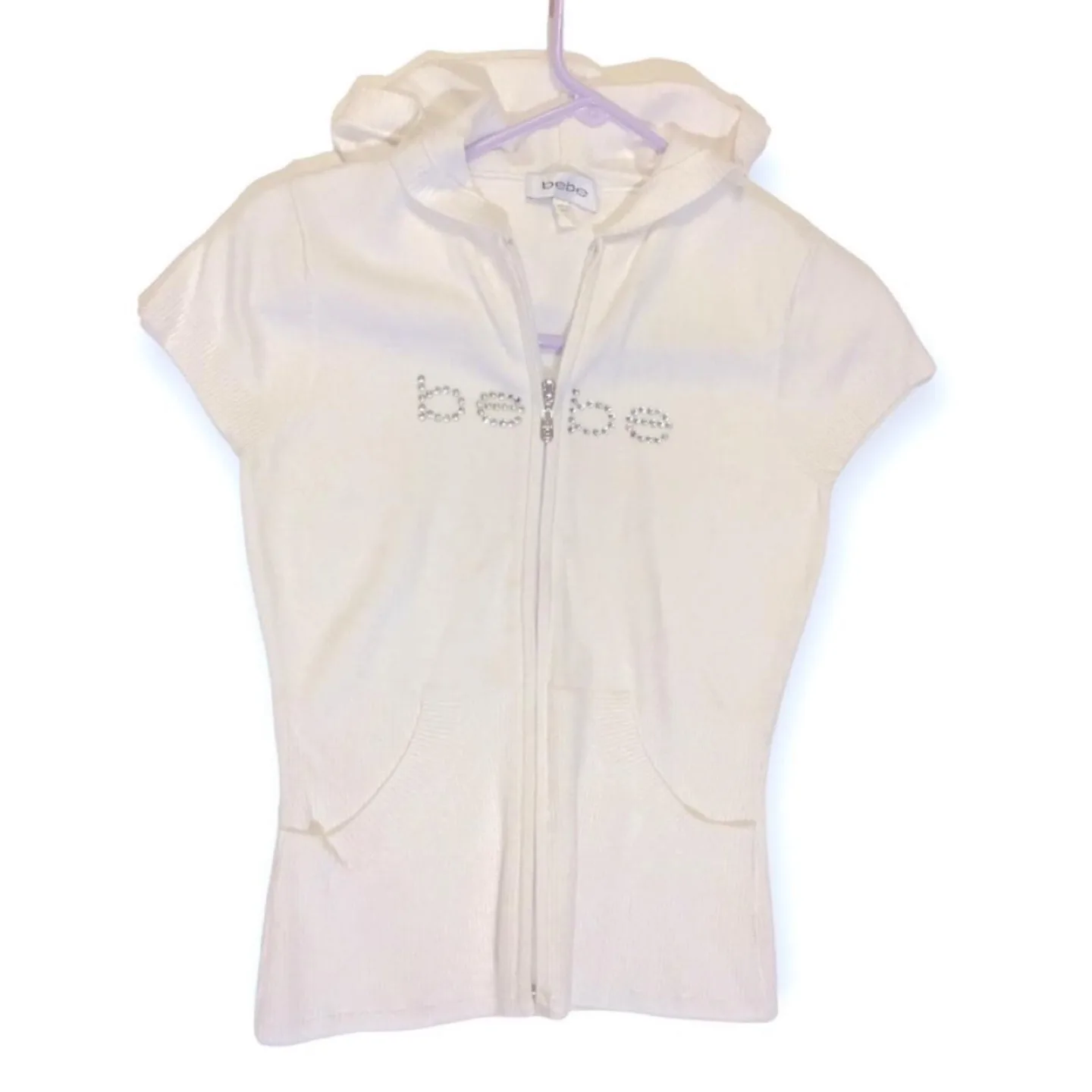 y2k bebe brand zip up sweater thumbnail