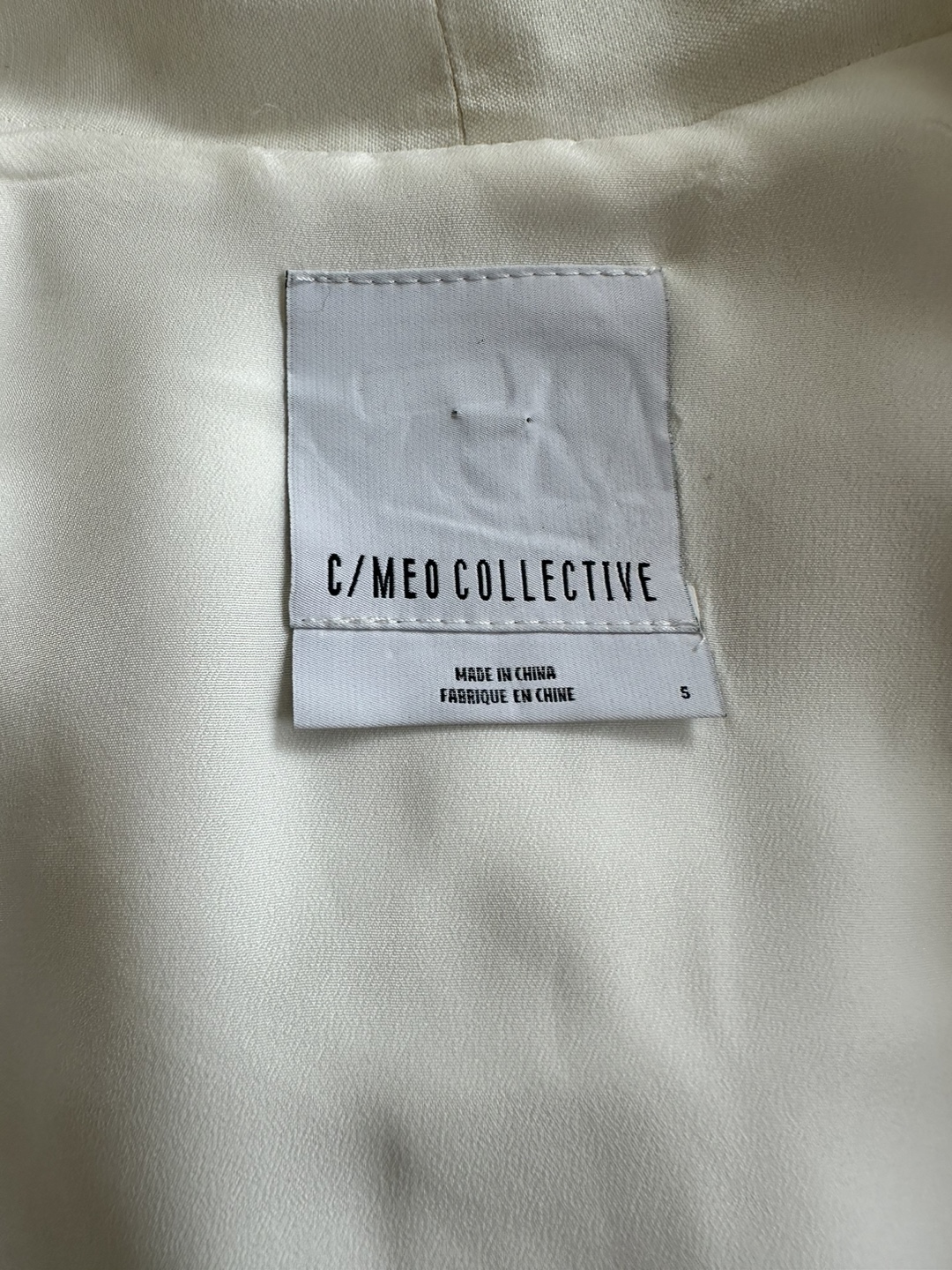 C/MEO Collective White Cape - Size S - photo 4