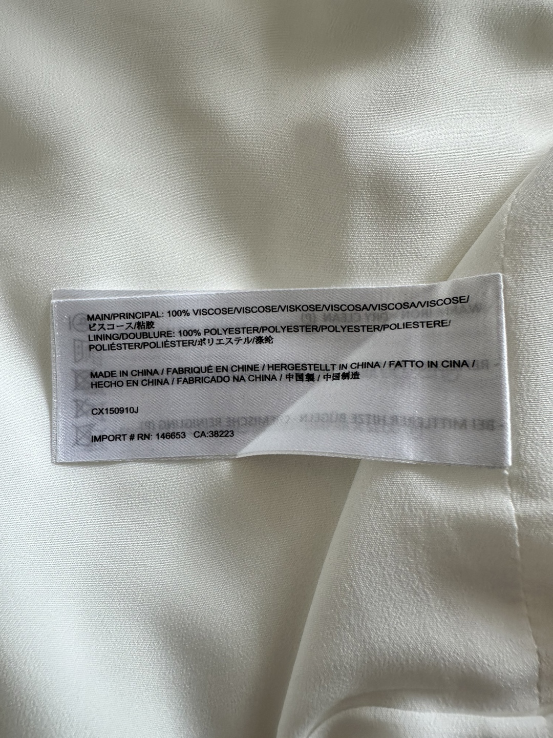 C/MEO Collective White Cape - Size S - photo 5