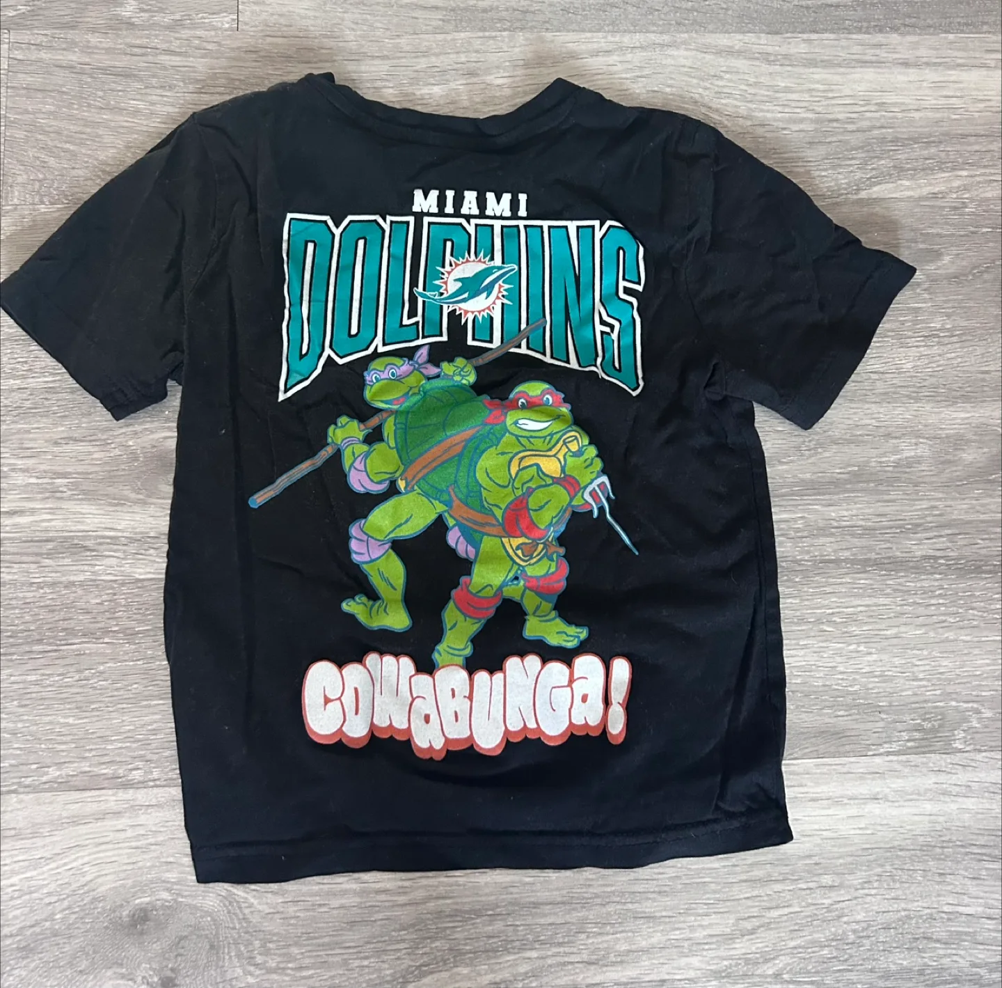 Teenage Mutant Ninja Turtles x NFL Miami Dolphins Tee XS image indicator(3)