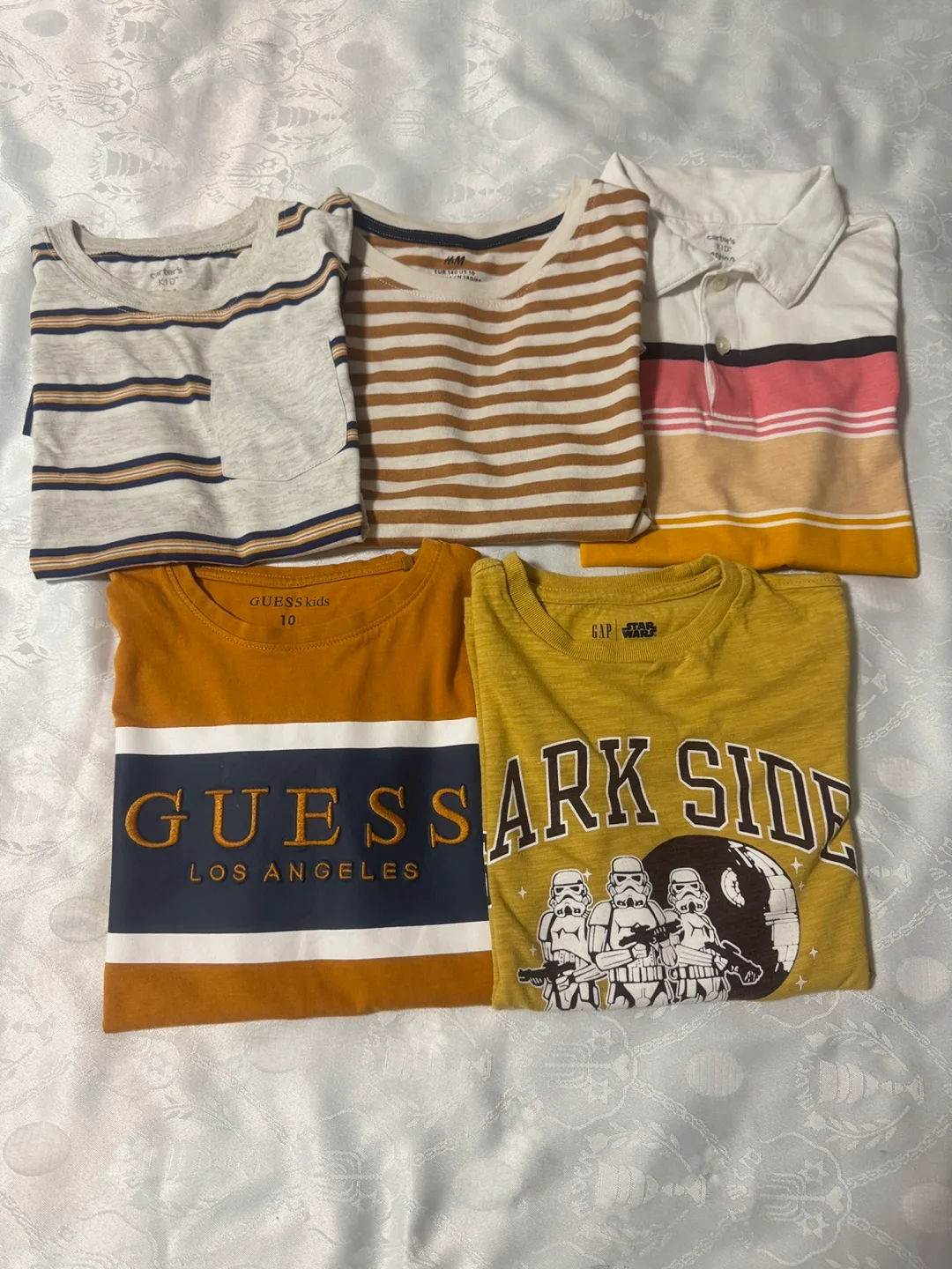 Boys' T-Shirt Bundle (Size 10) - Guess, Gap, H&M, Carters image indicator(3)