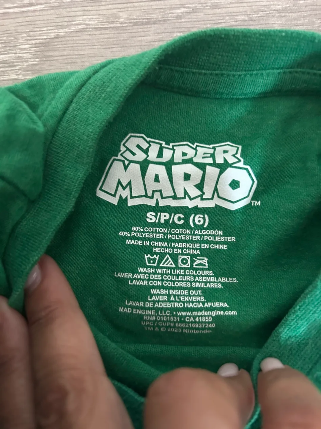 Super Mario Yoshi T-Shirt - Size 6 image indicator(2)
