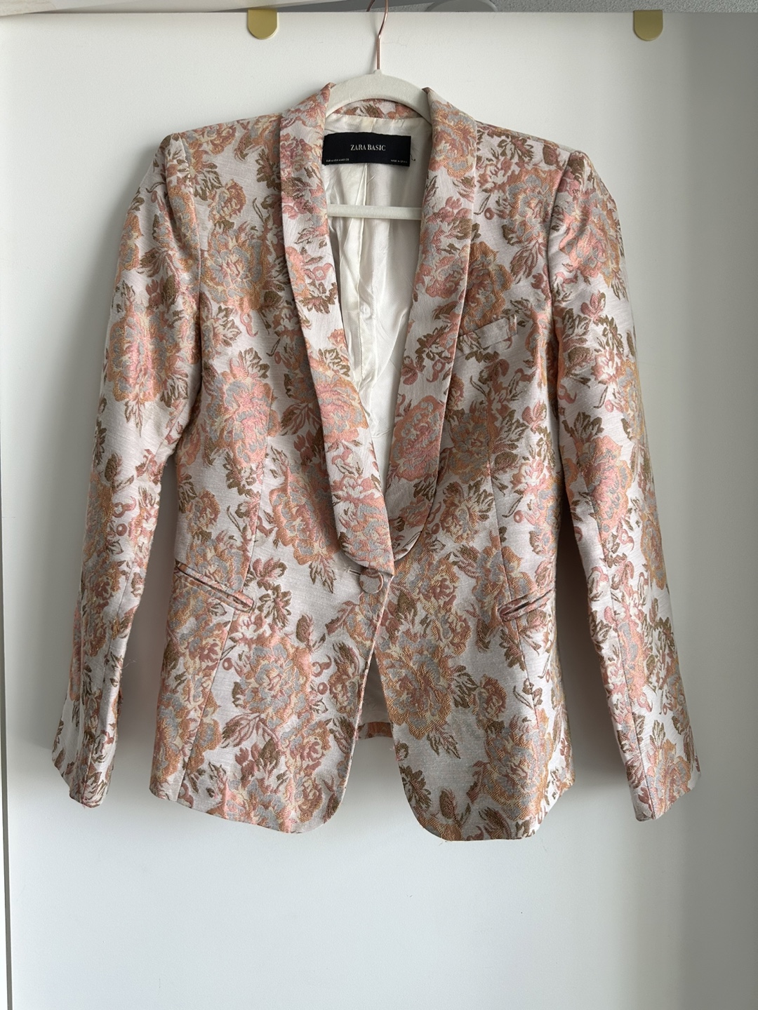 Zara Basic Floral Blazer - Size M