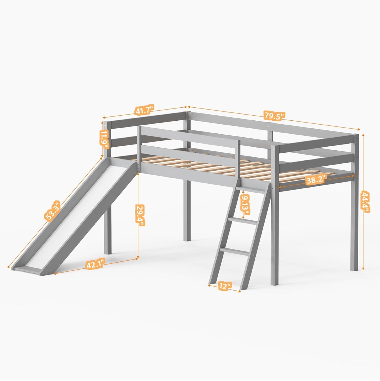 Brand New Kids Loft Bed With Slide - photo 3