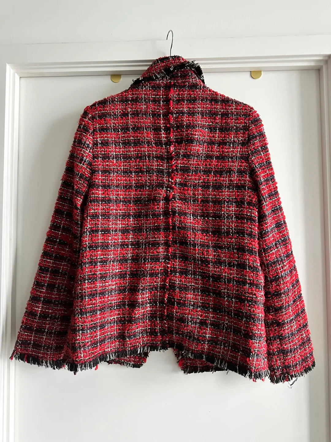 AQUA Red Tweed Blazer - Size L image indicator(3)