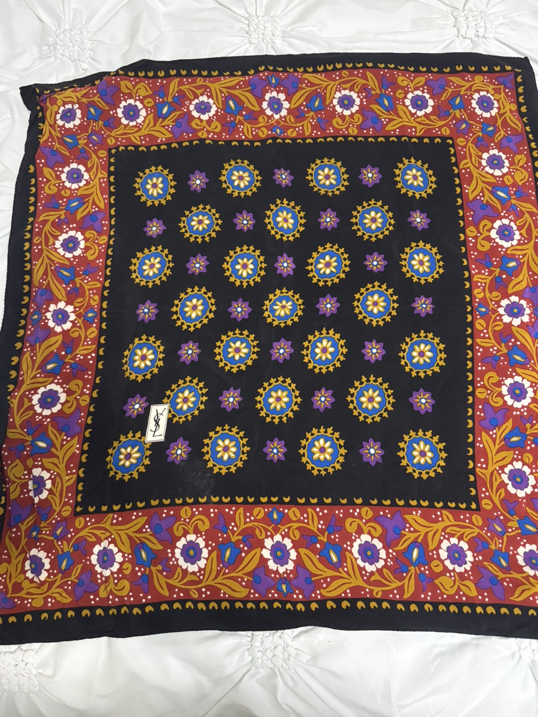 Yves Saint Laurent Silk Scarf