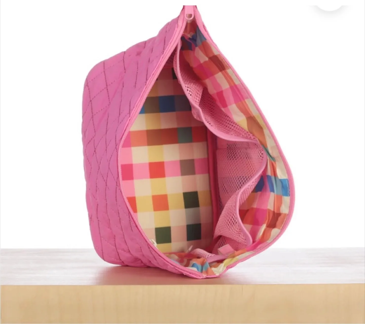 Ela x Jillian Harris - Cosmetic Case in pizzazz pink image indicator(5)