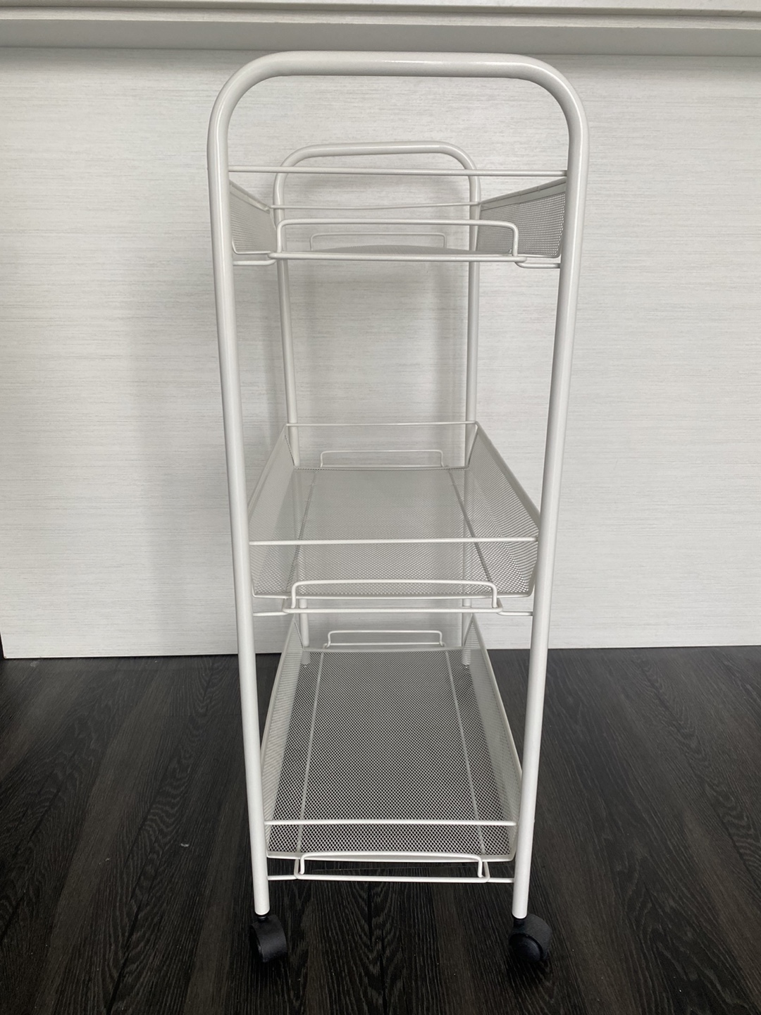 White 3-Tier Rolling Cart - photo 2