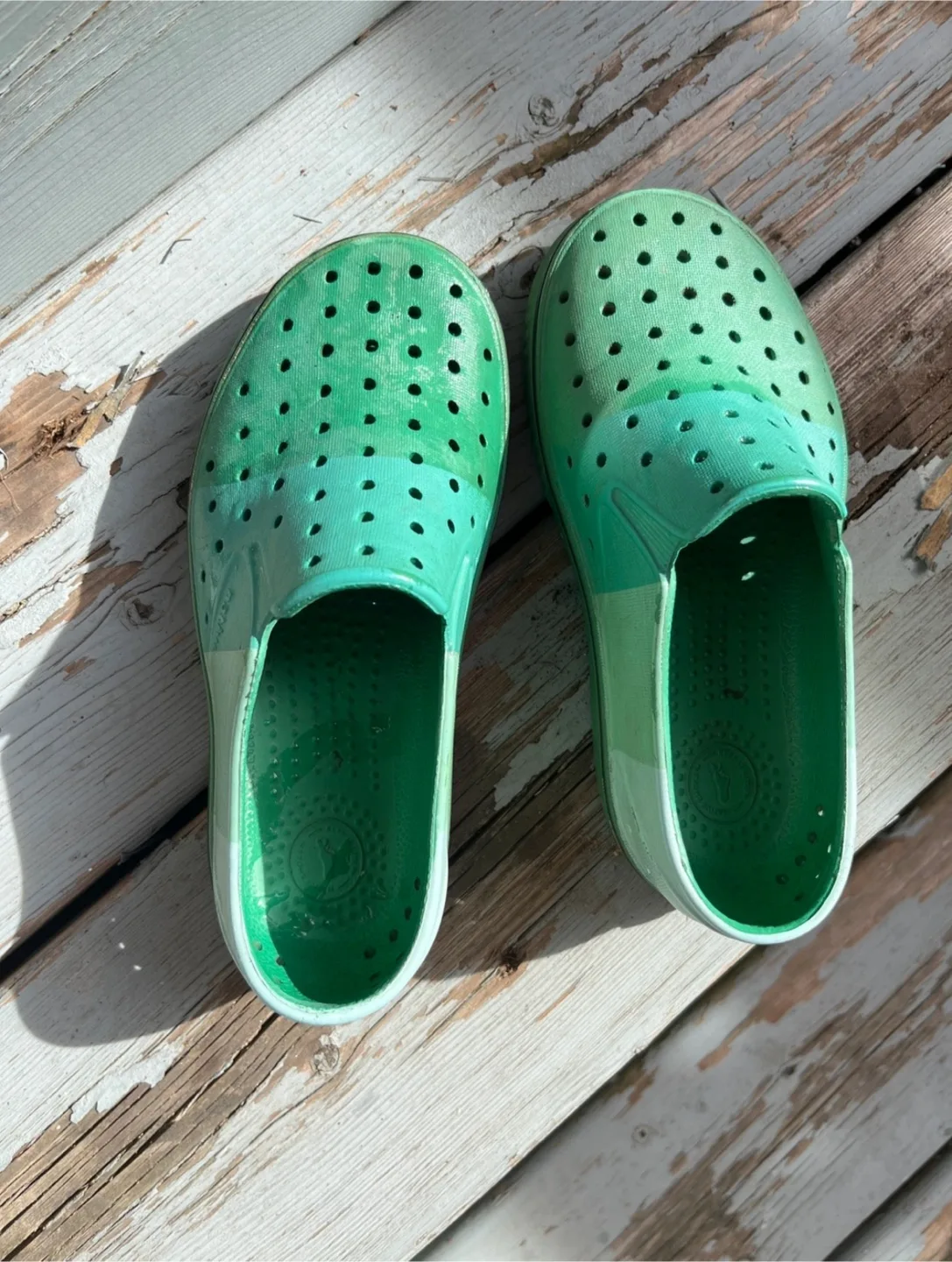 Native Shoes, Kids Size C12, Green thumbnail