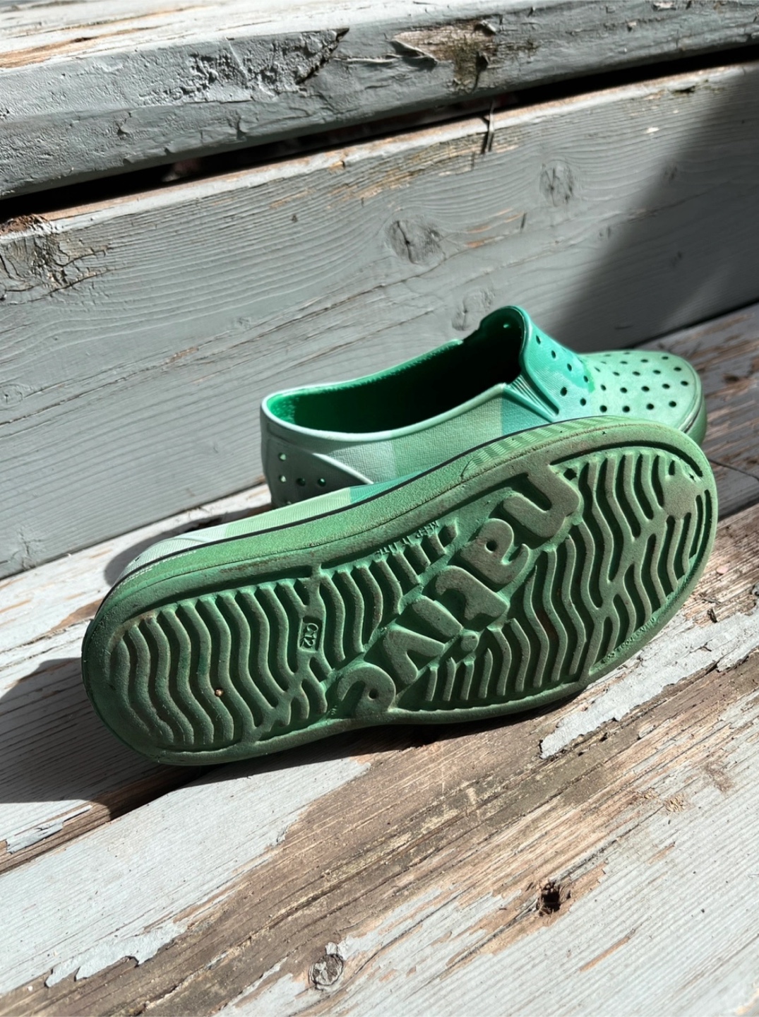 Native Shoes, Kids Size C12, Green - photo 3