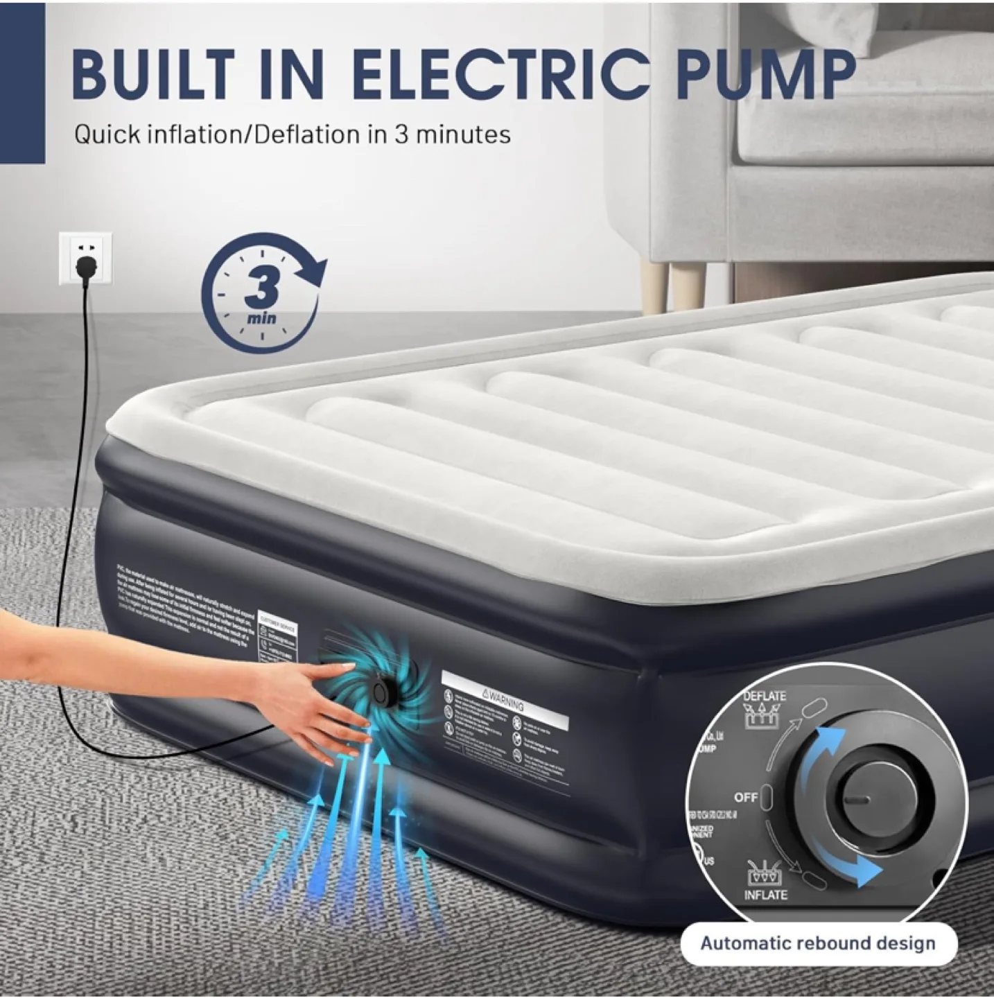 DIVON Full Size Air Mattress - New in Bag image indicator(6)