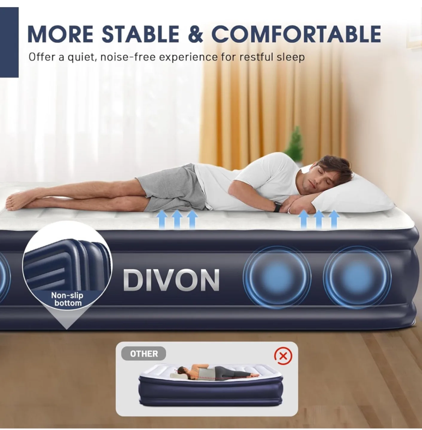 DIVON Full Size Air Mattress - New in Bag image indicator(7)