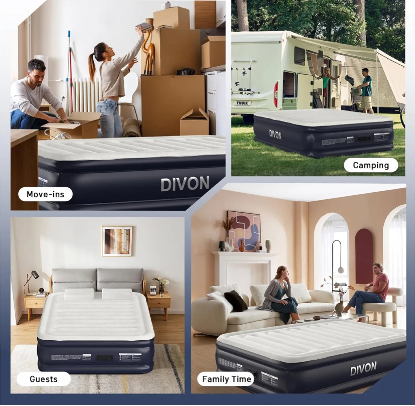 DIVON Full Size Air Mattress - New in Bag image indicator(8)